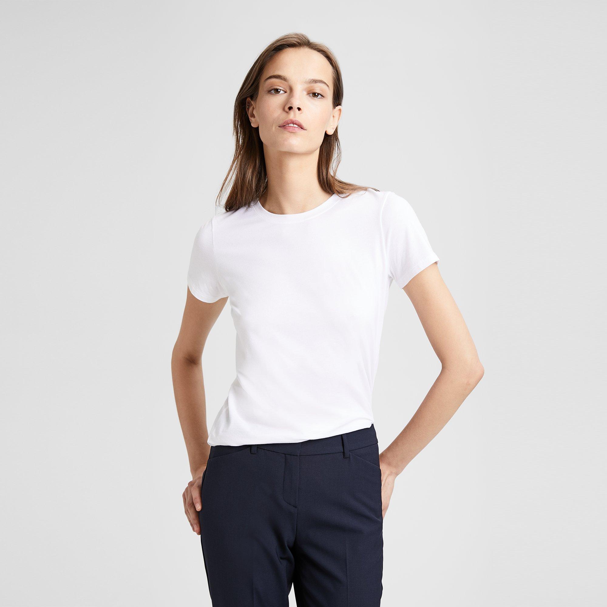 Stretch Cotton Cap Tee