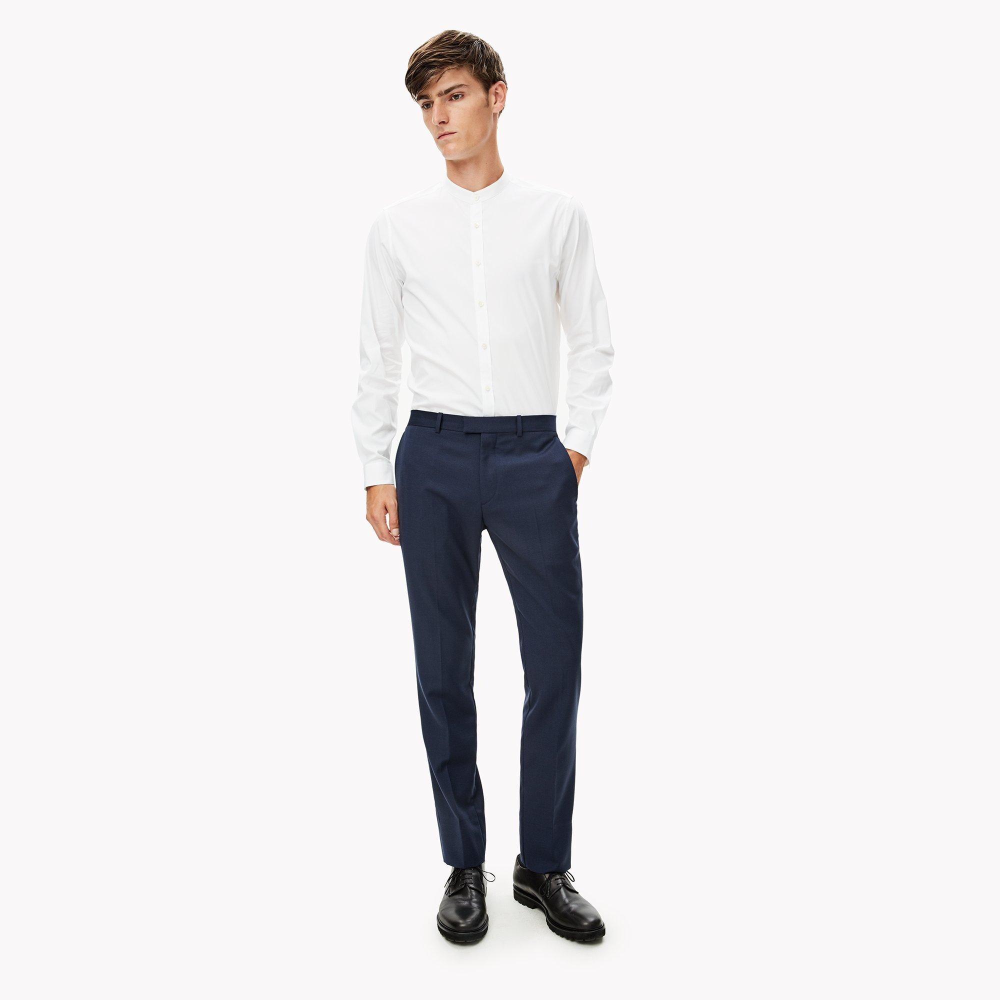 Wool Micro-Check Pant