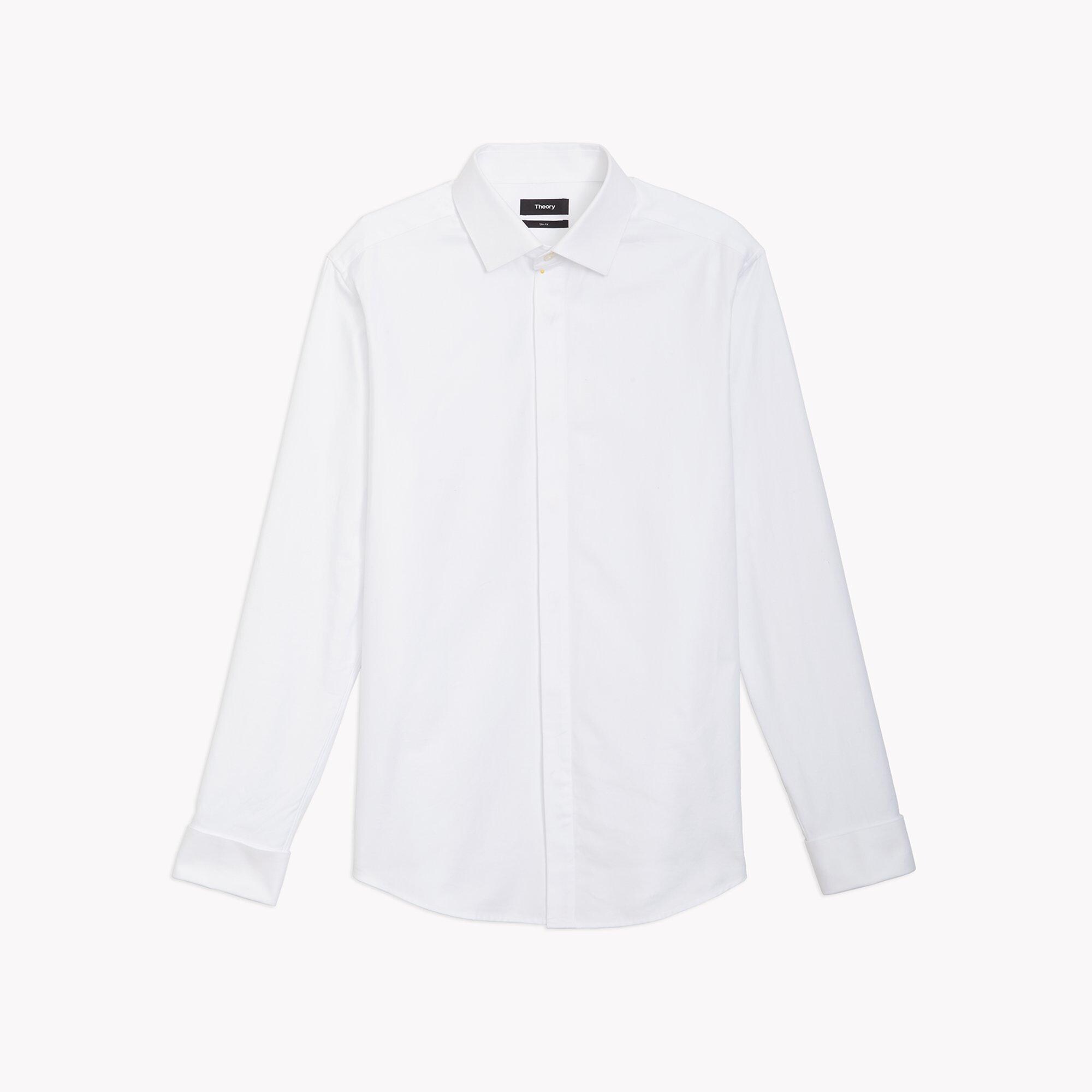 Cotton Sateen Slim Shirt