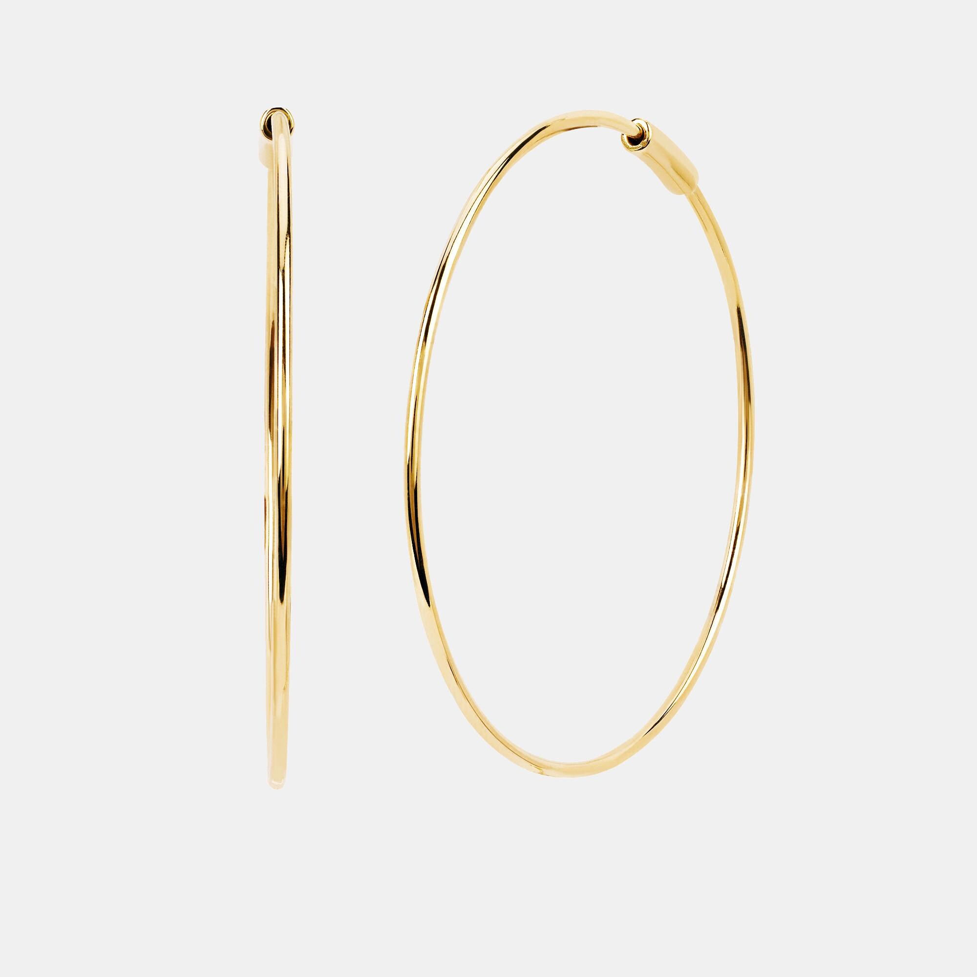 EF Collection The Perfect Gold Hoop Earring