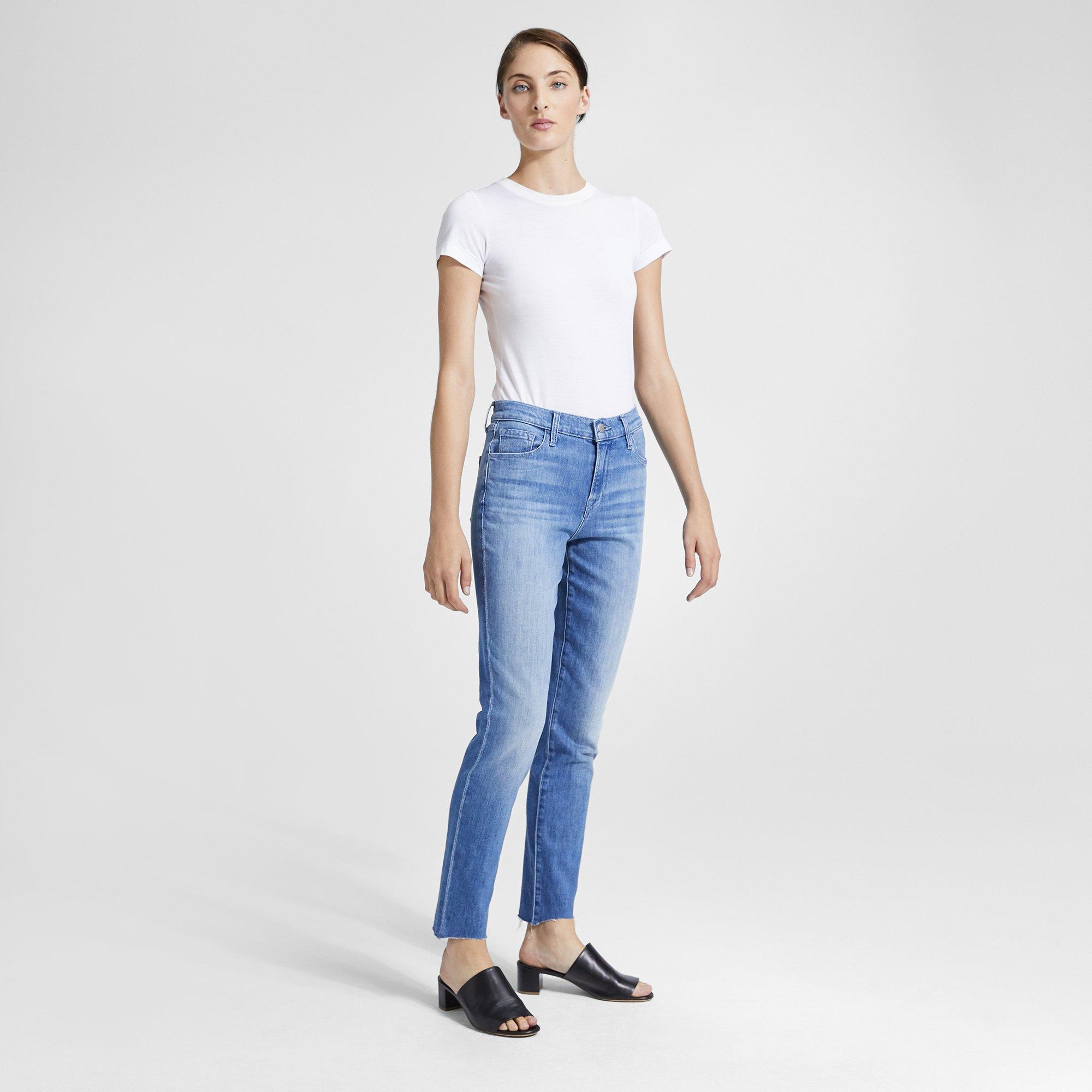 Theory Official Site | J Brand Ruby High-Rise Crop Jean