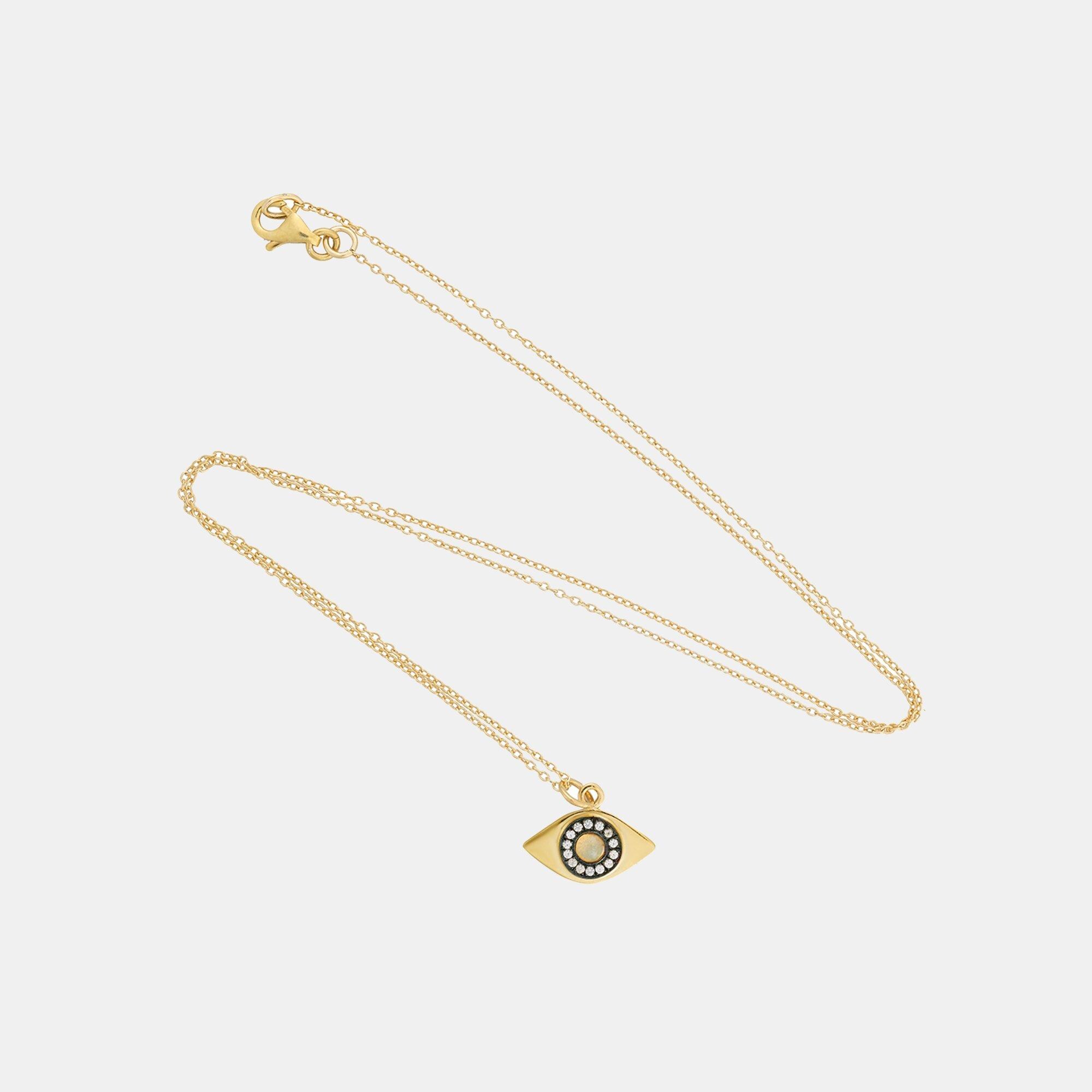 Ileana Makri Eye Sun Pendant Necklace