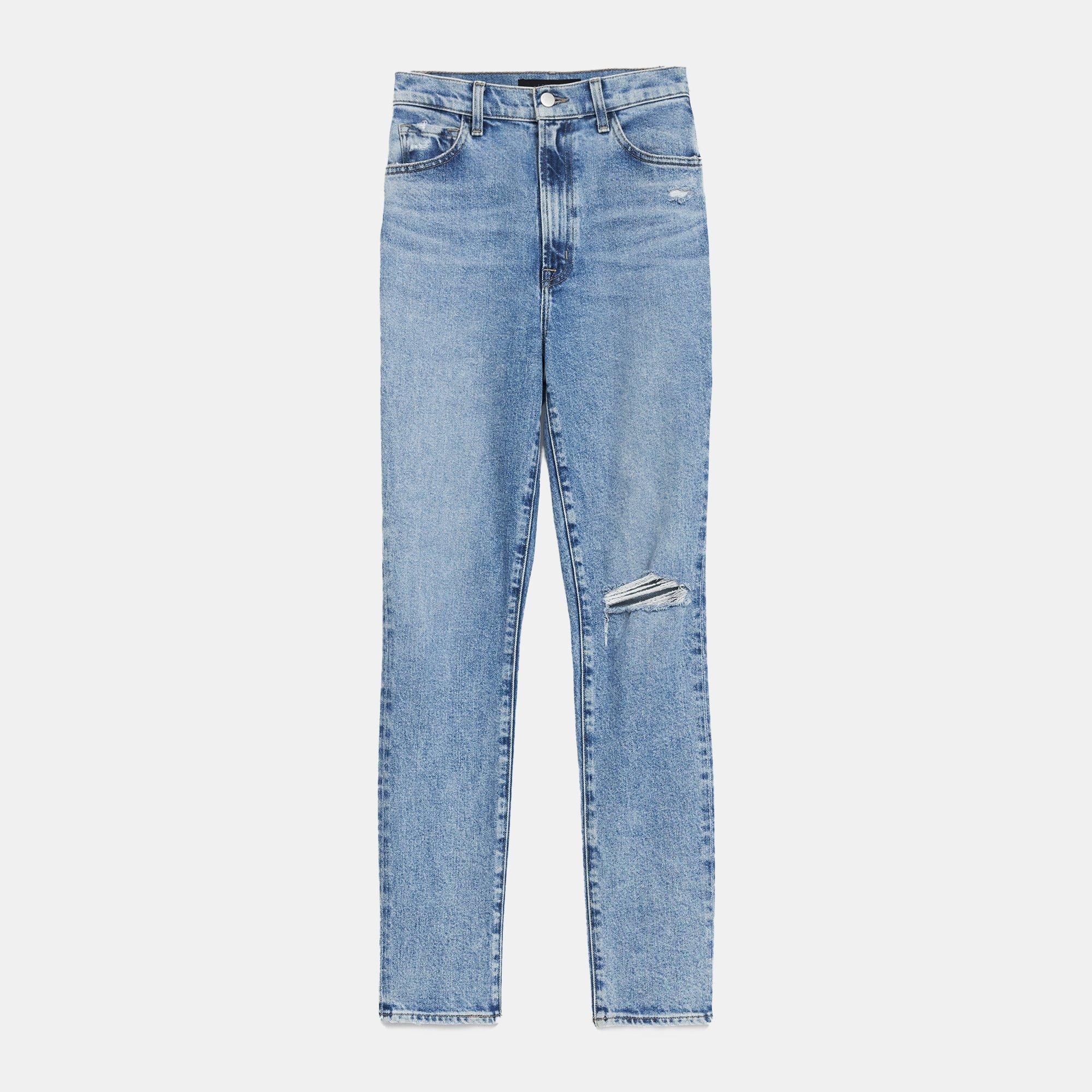 J Brand 1212 Runway High-Rise Slim Straight Jean in Comfort Stretch