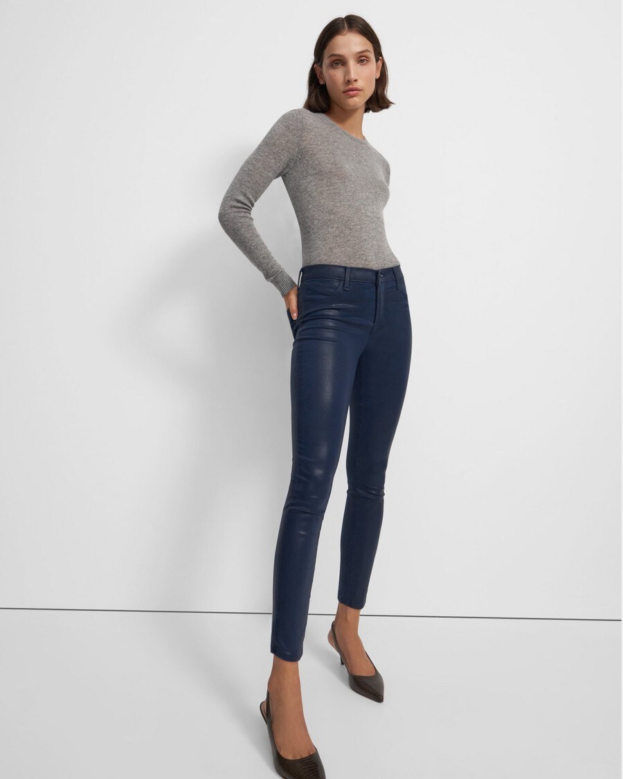 J Brand Alana High Rise Cropped Skinny Jean in Denim