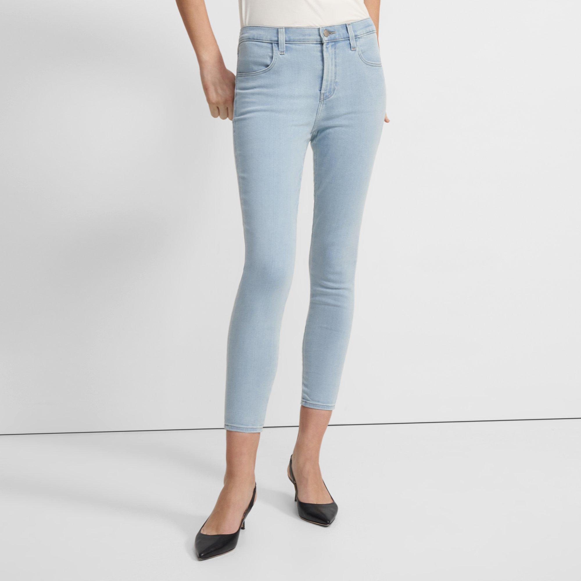 J Brand Alana High Rise Cropped Skinny Jean in Stretch Denim