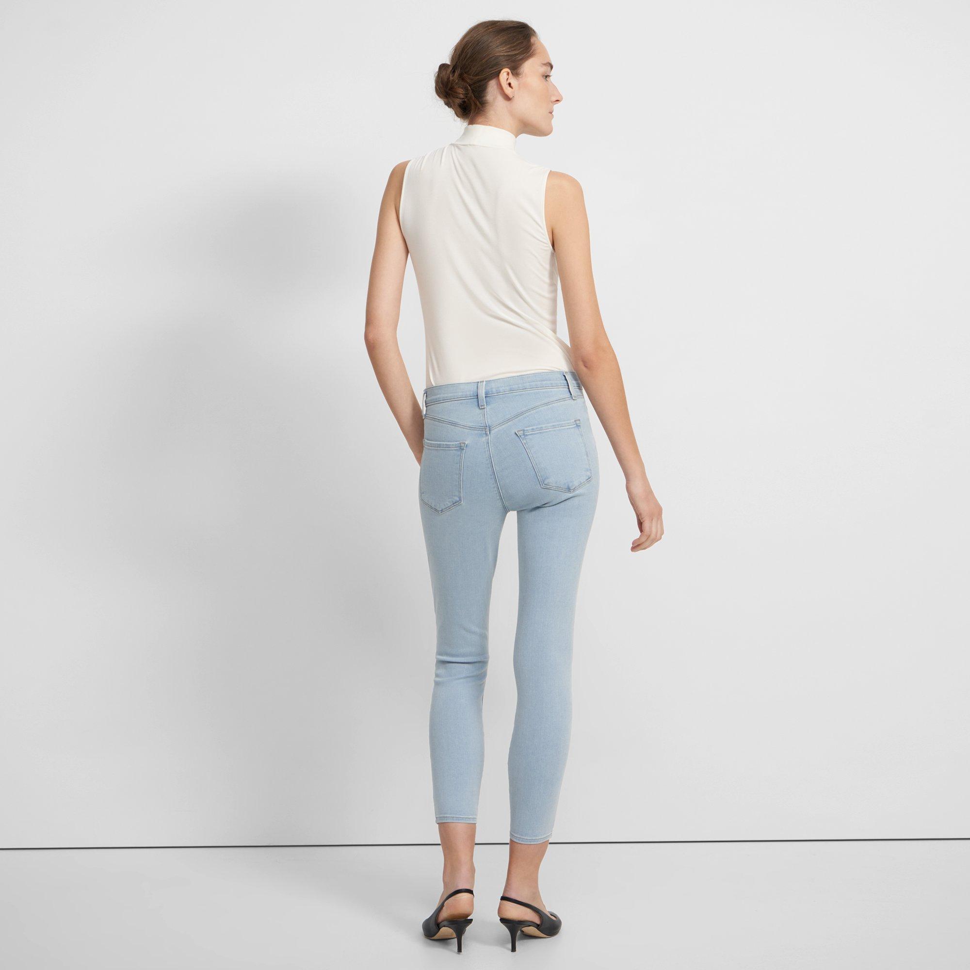 J Brand Alana High Rise Cropped Skinny Jean in Stretch Denim