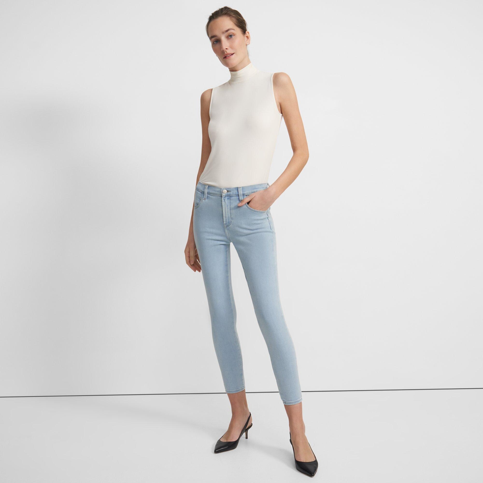 J Brand Alana High Rise Cropped Skinny Jean in Stretch Denim