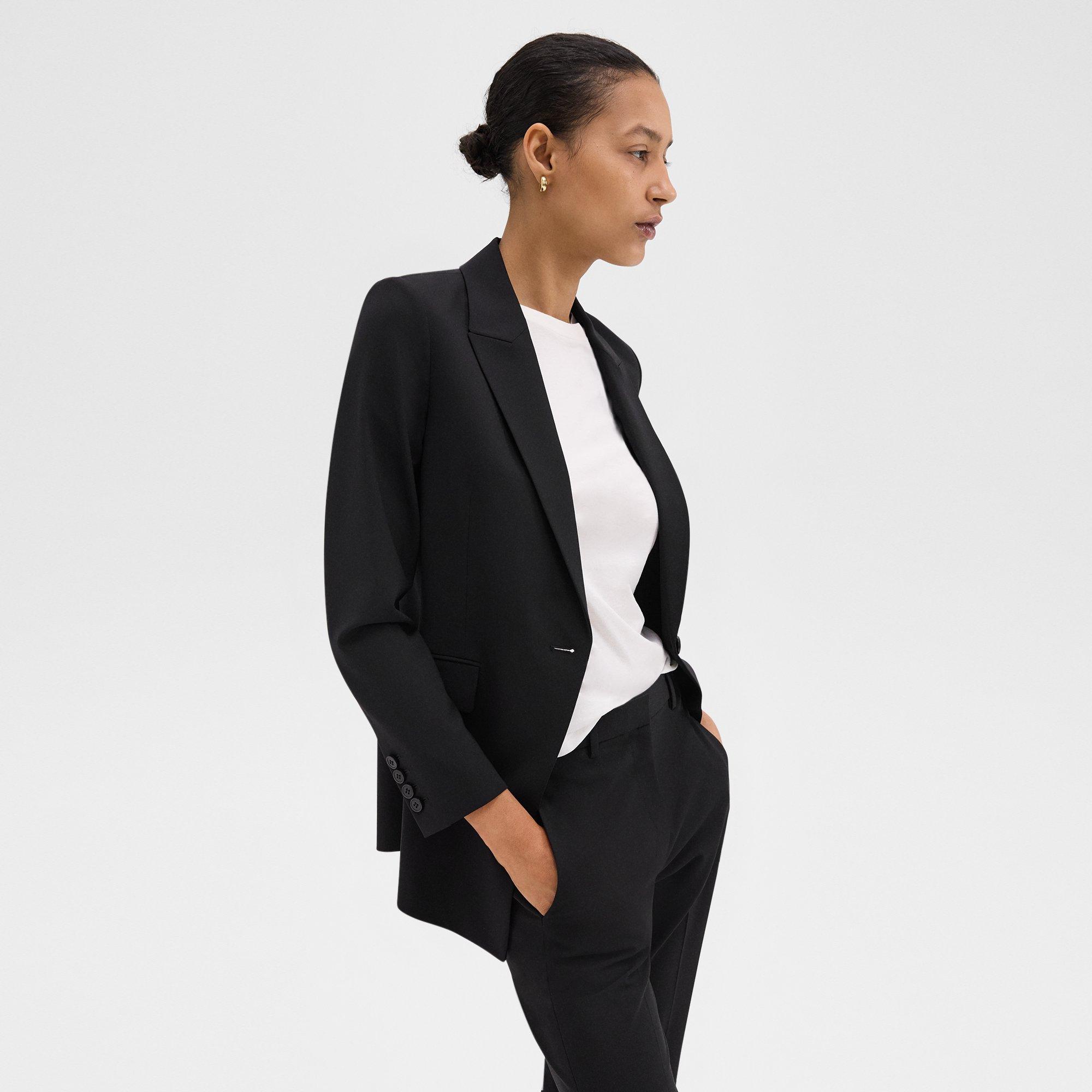 Black Good Wool Etiennette Blazer