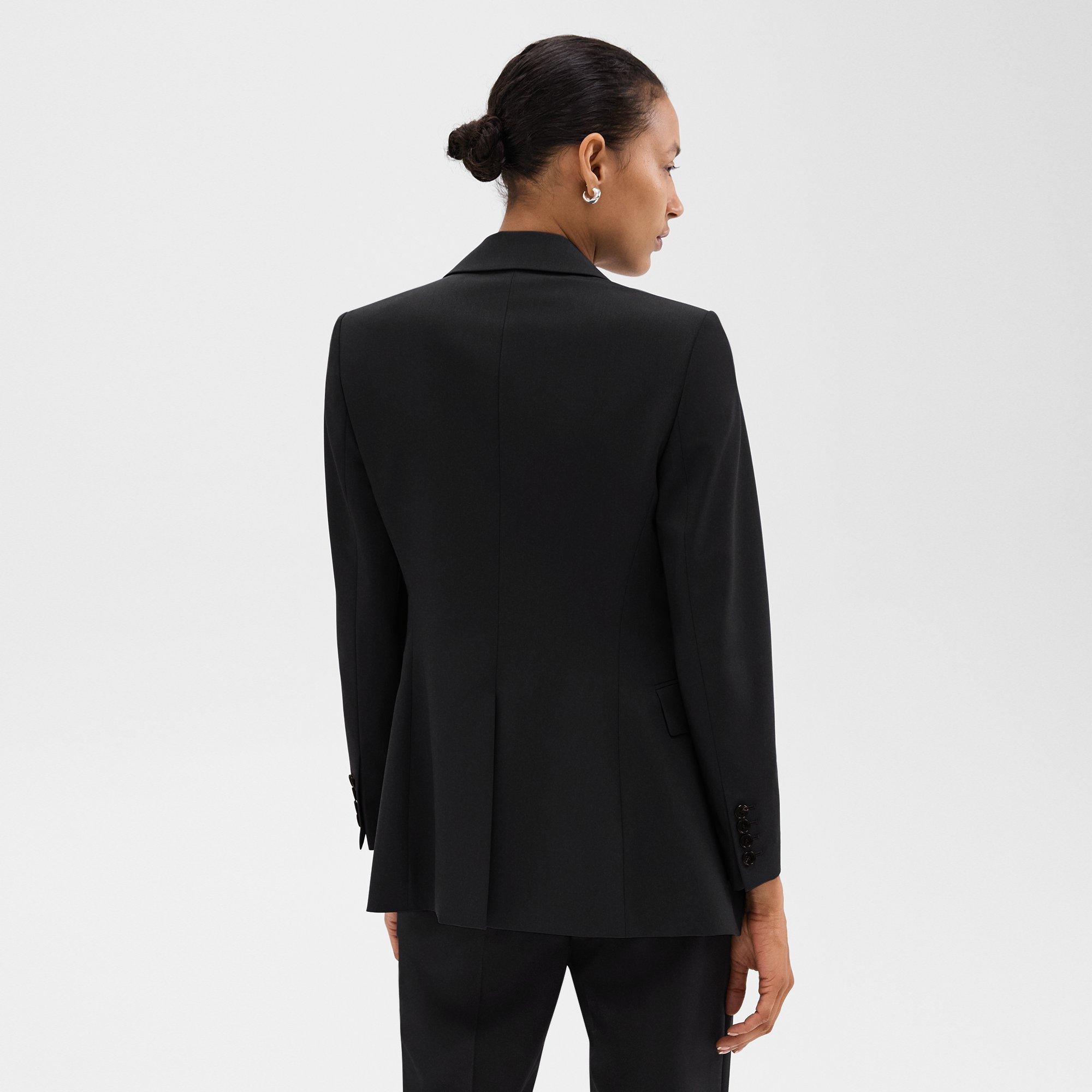 Black Good Wool Etiennette Blazer | Theory