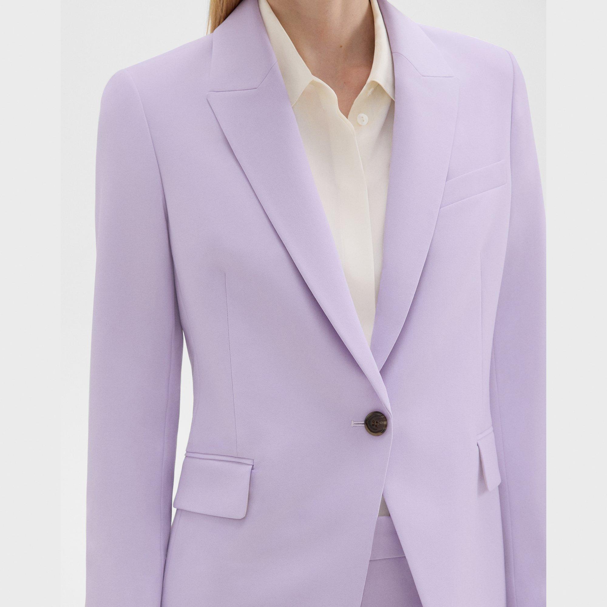 Classic Shetland Blazer - Mélange LILAC