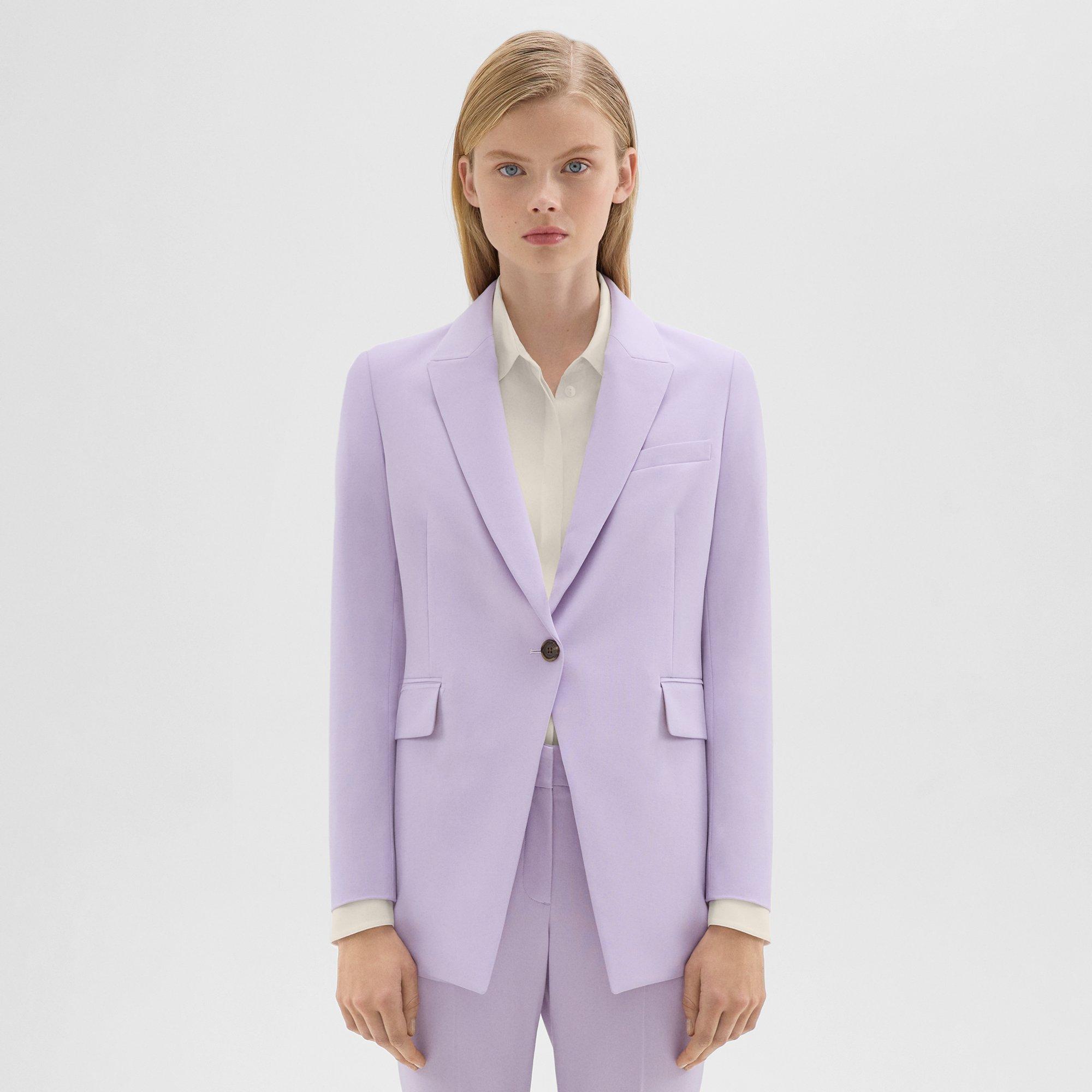 띠어리 Theory Etiennette Blazer in Good Wool,LILAC SKY