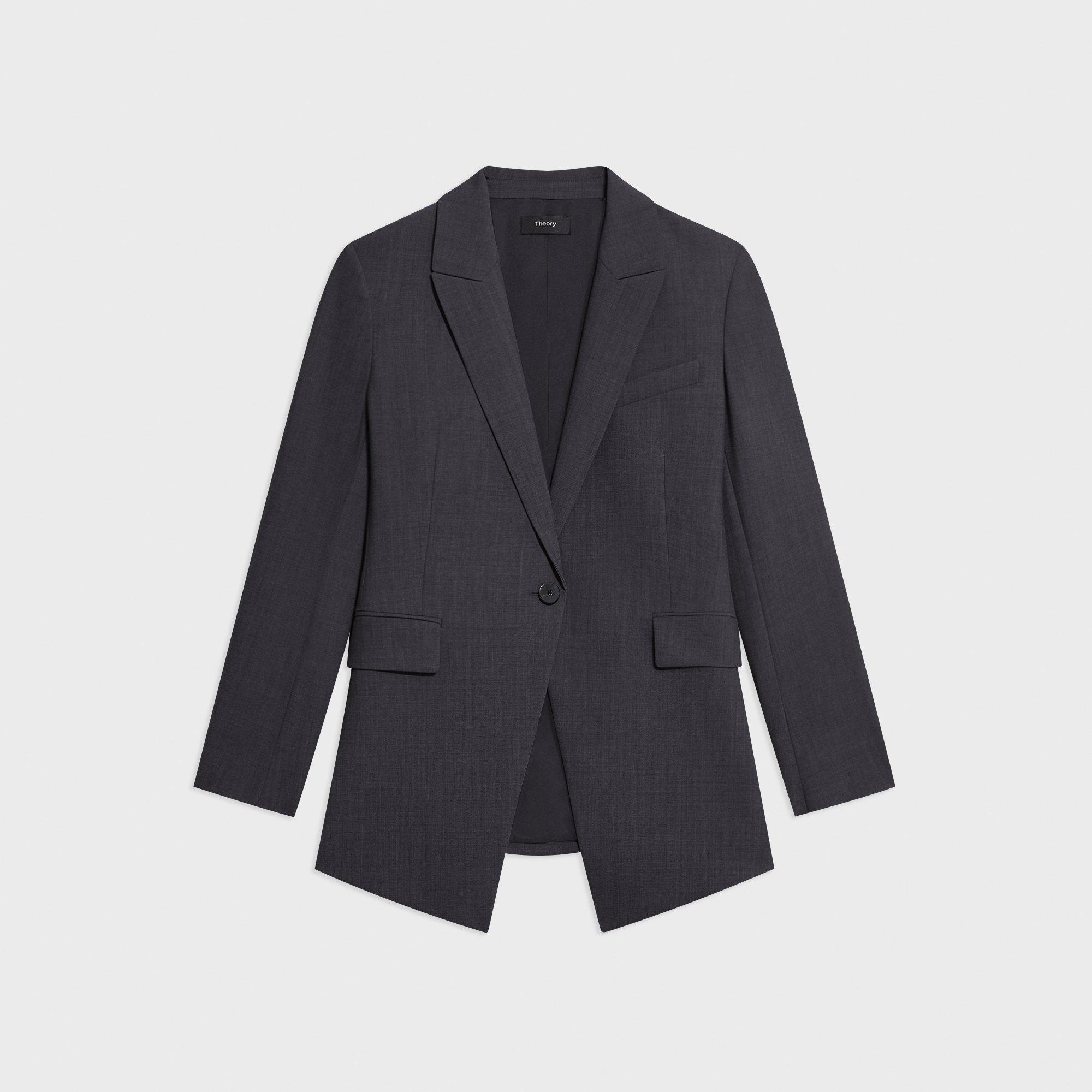 Theory Etiennette Peak Lapel Blazer