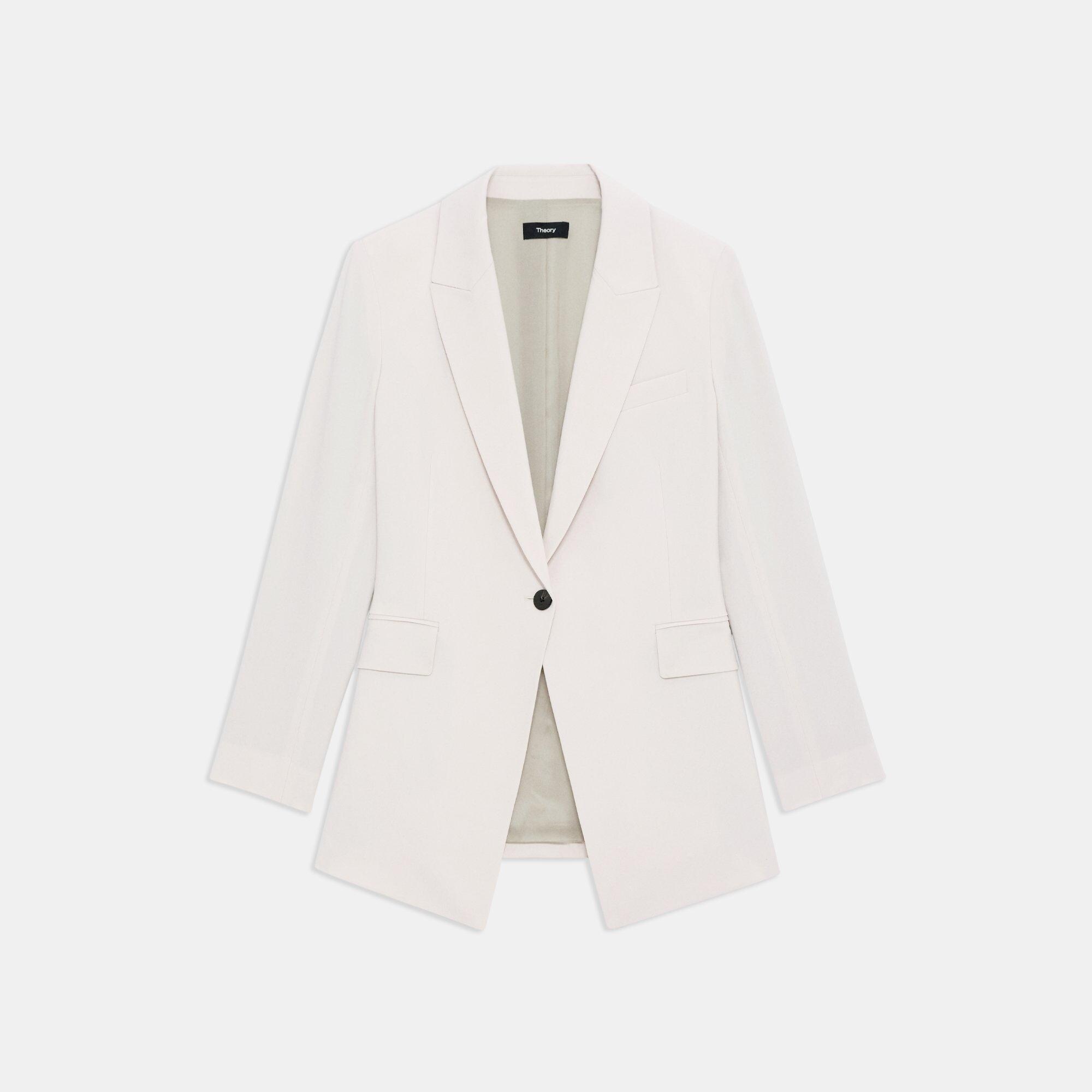 Beige Good Wool Etiennette Blazer | Theory