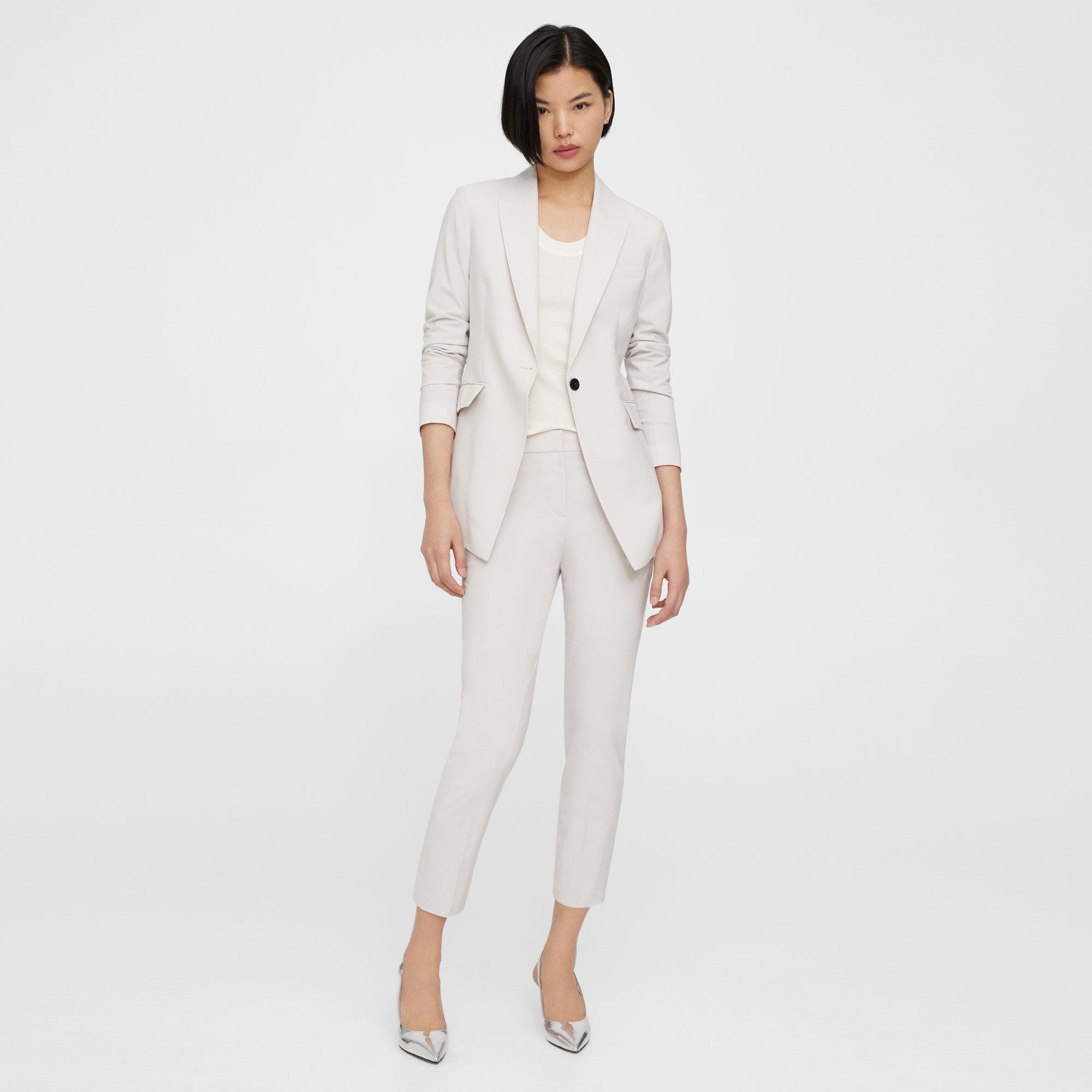 Beige Good Wool Etiennette Blazer | Theory