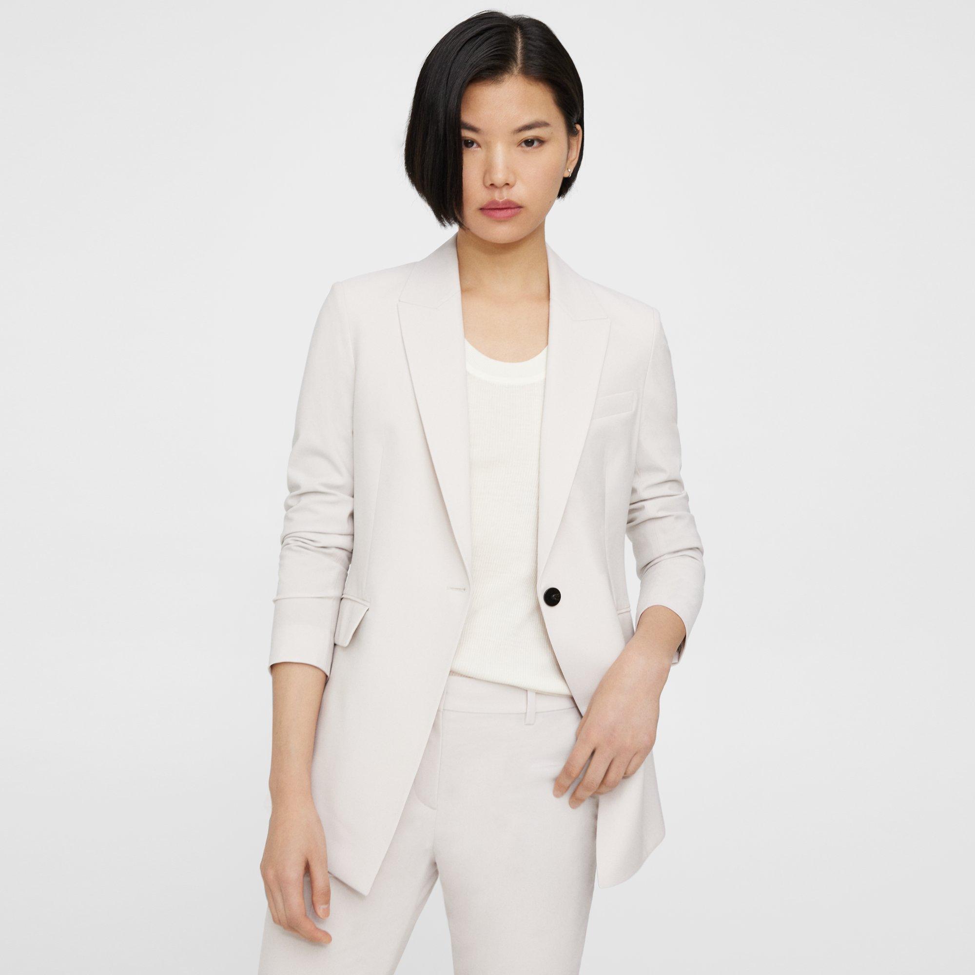 Beige Good Wool Etiennette Blazer | Theory