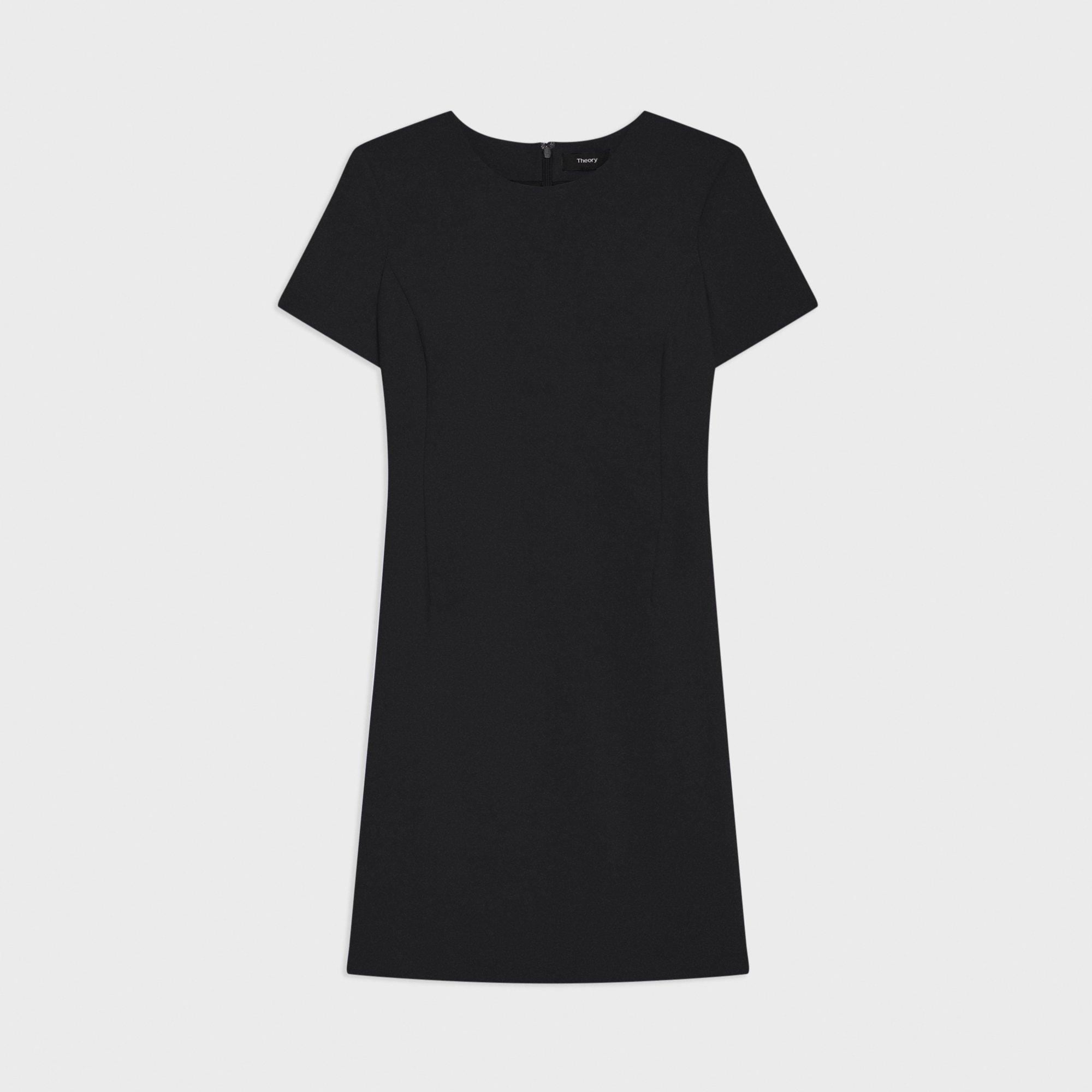 Black Good Wool Sheath Dress | Theory