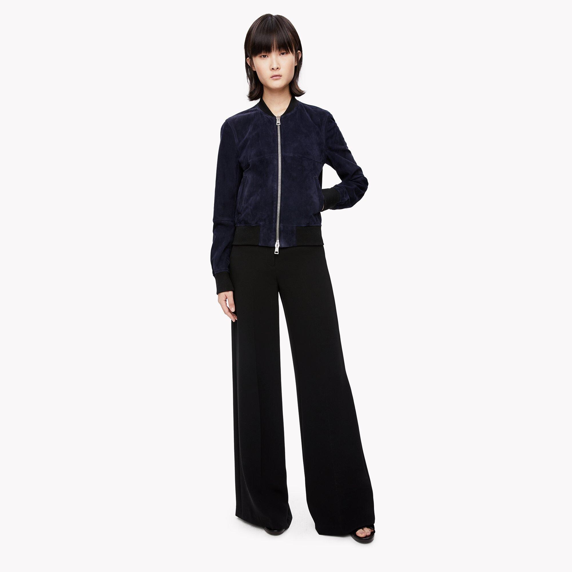 Theory Official Site  High-Waist Wide-Leg Pant