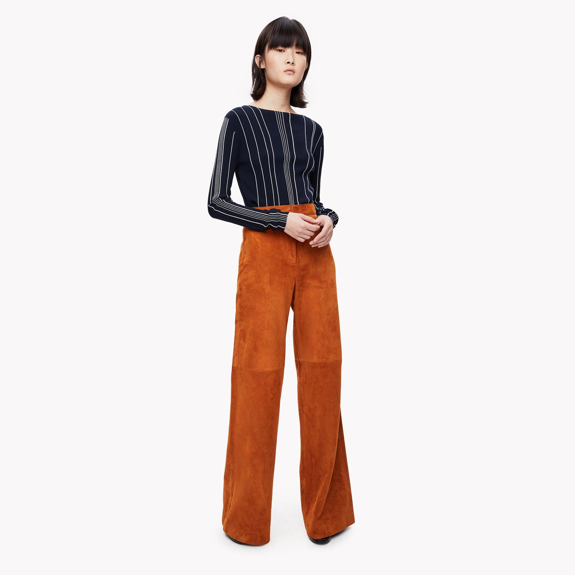 Rib Knit Stripe Pullover