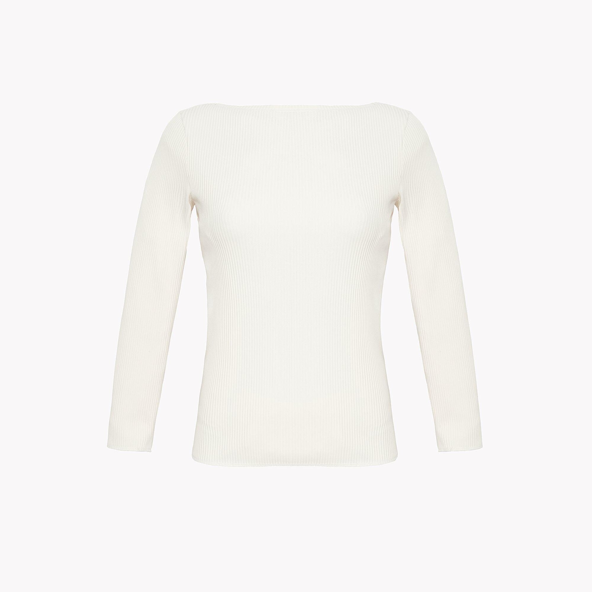Three-Quarter Sleeve Rib Boat Tee