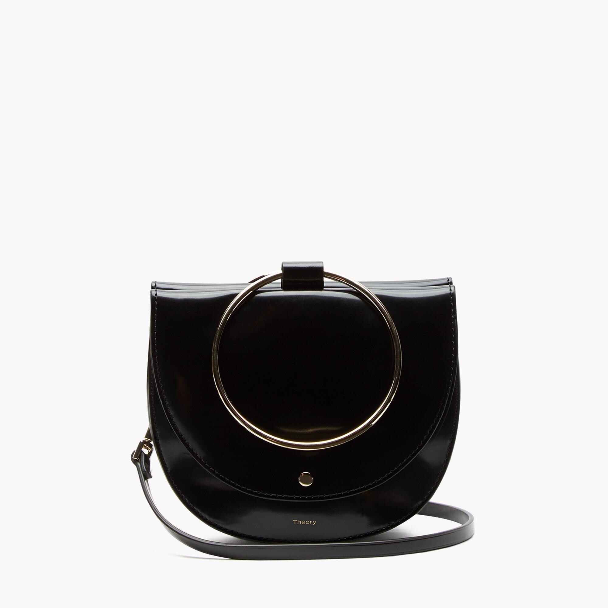 Whitney Hoop Bag in Shiny Leather