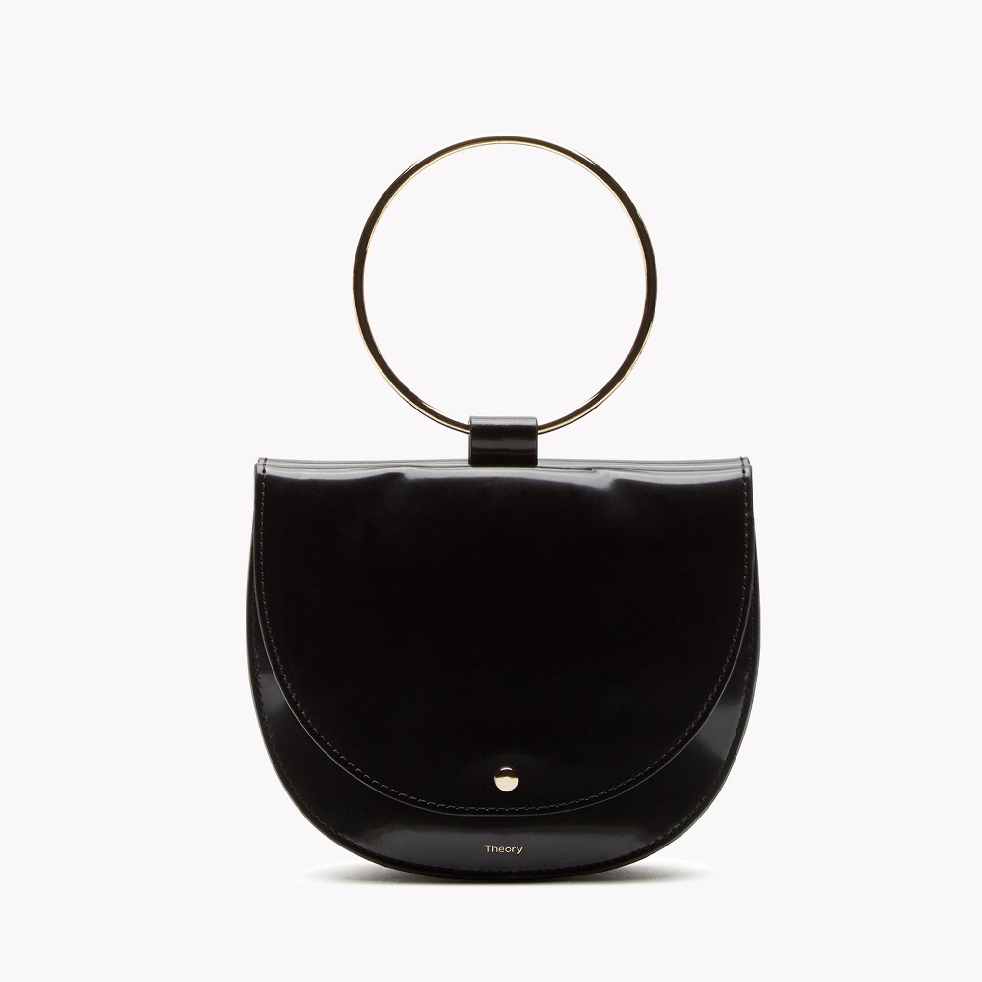 Whitney Hoop Bag in Shiny Leather