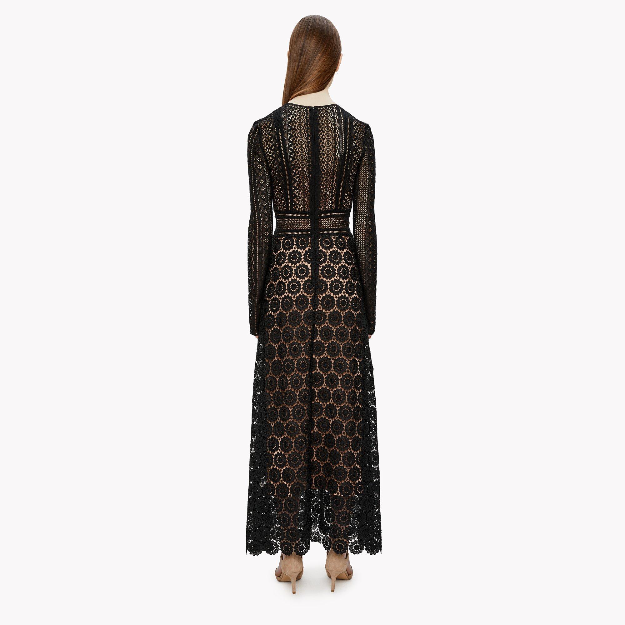 Mixed Lace Maxi Dress