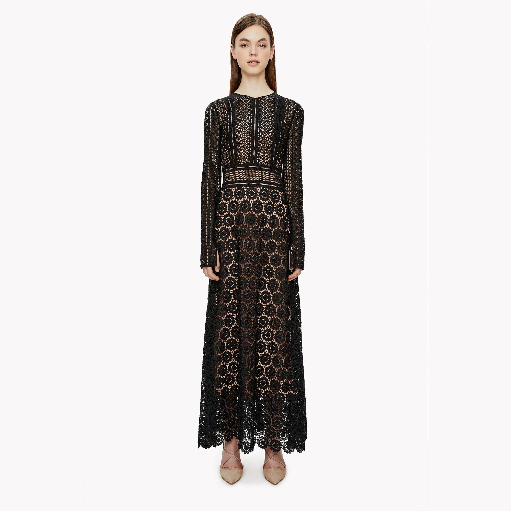 Mixed Lace Maxi Dress
