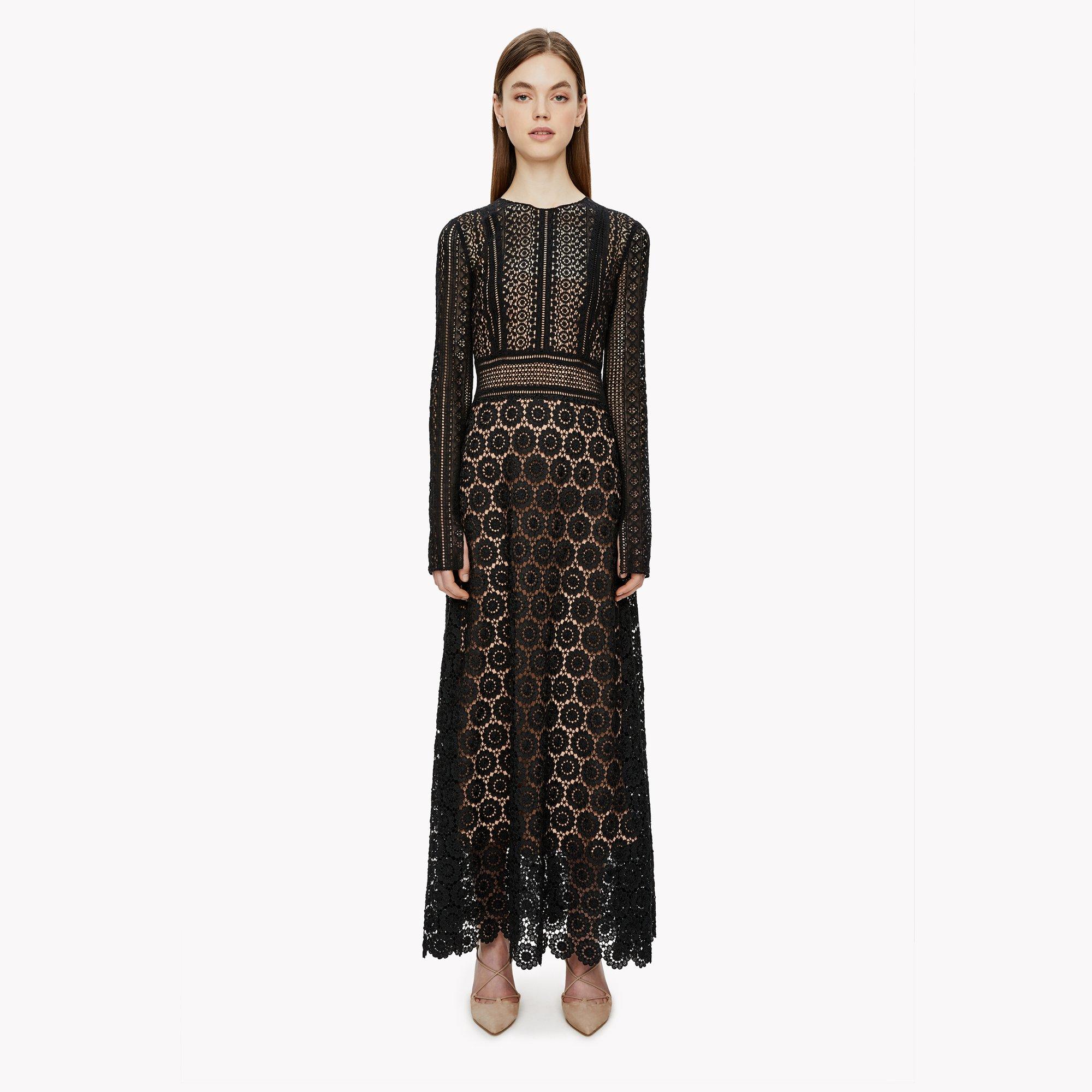 Mixed Lace Maxi Dress | Theory