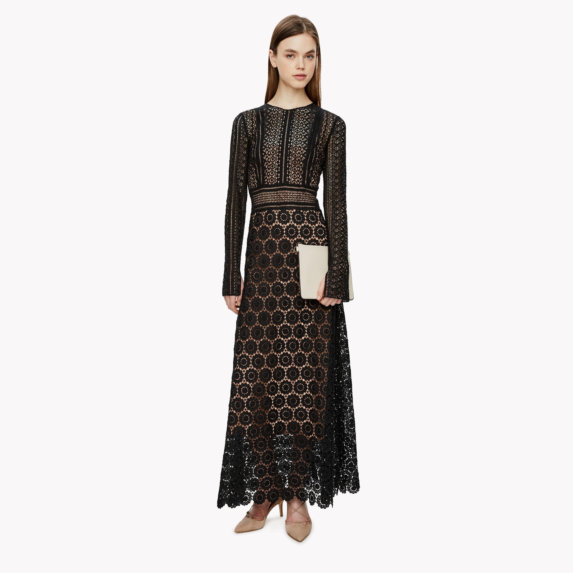 Mixed Lace Maxi Dress