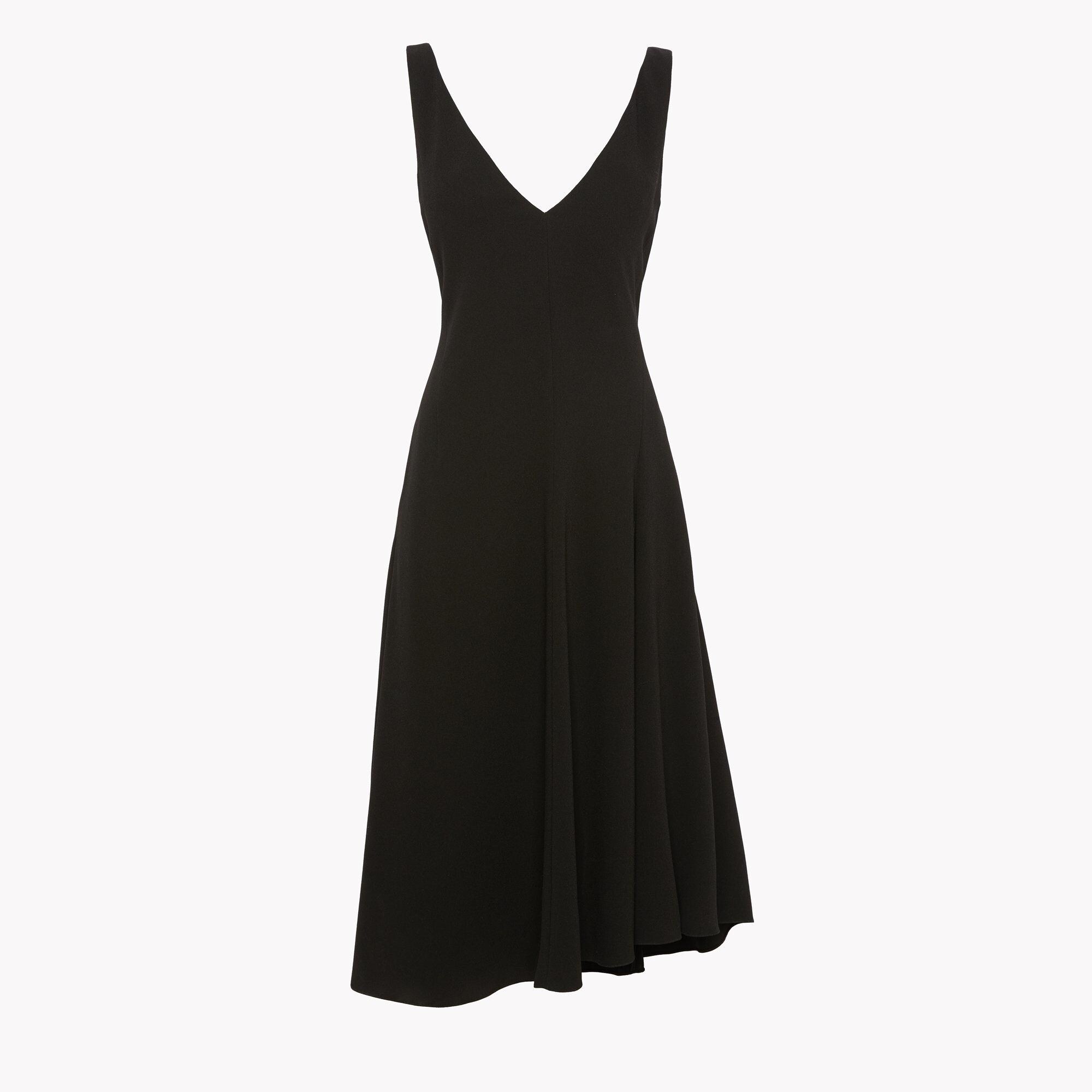 Seamed V-Neck Dress