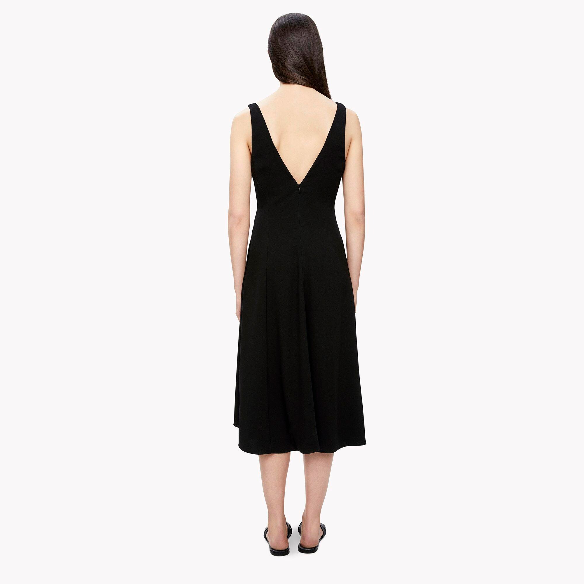Seamed V-Neck Dress