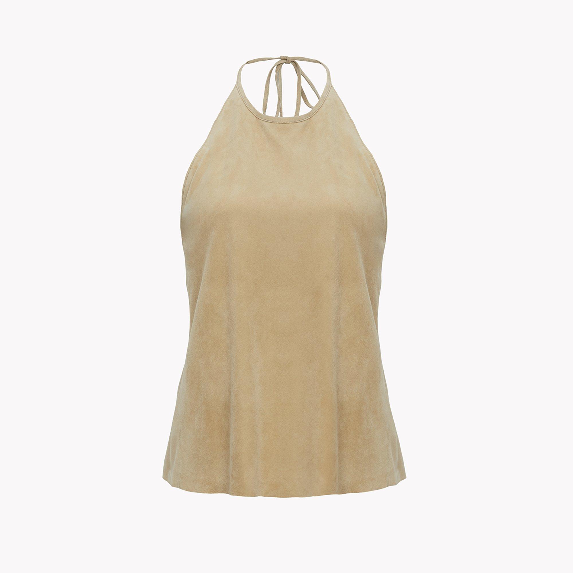 Suede Apron Top