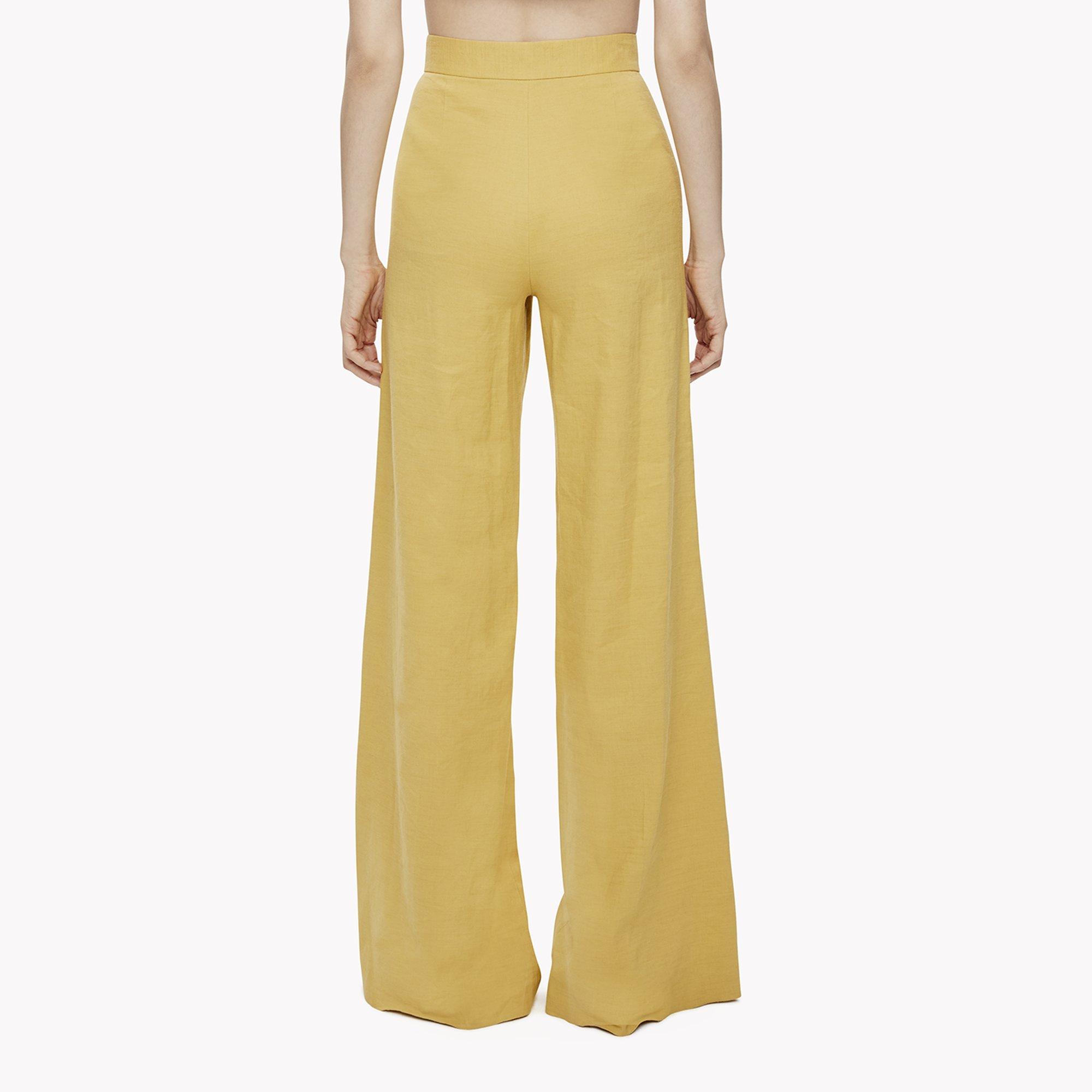 High-Waist Wide-Leg Linen Pant