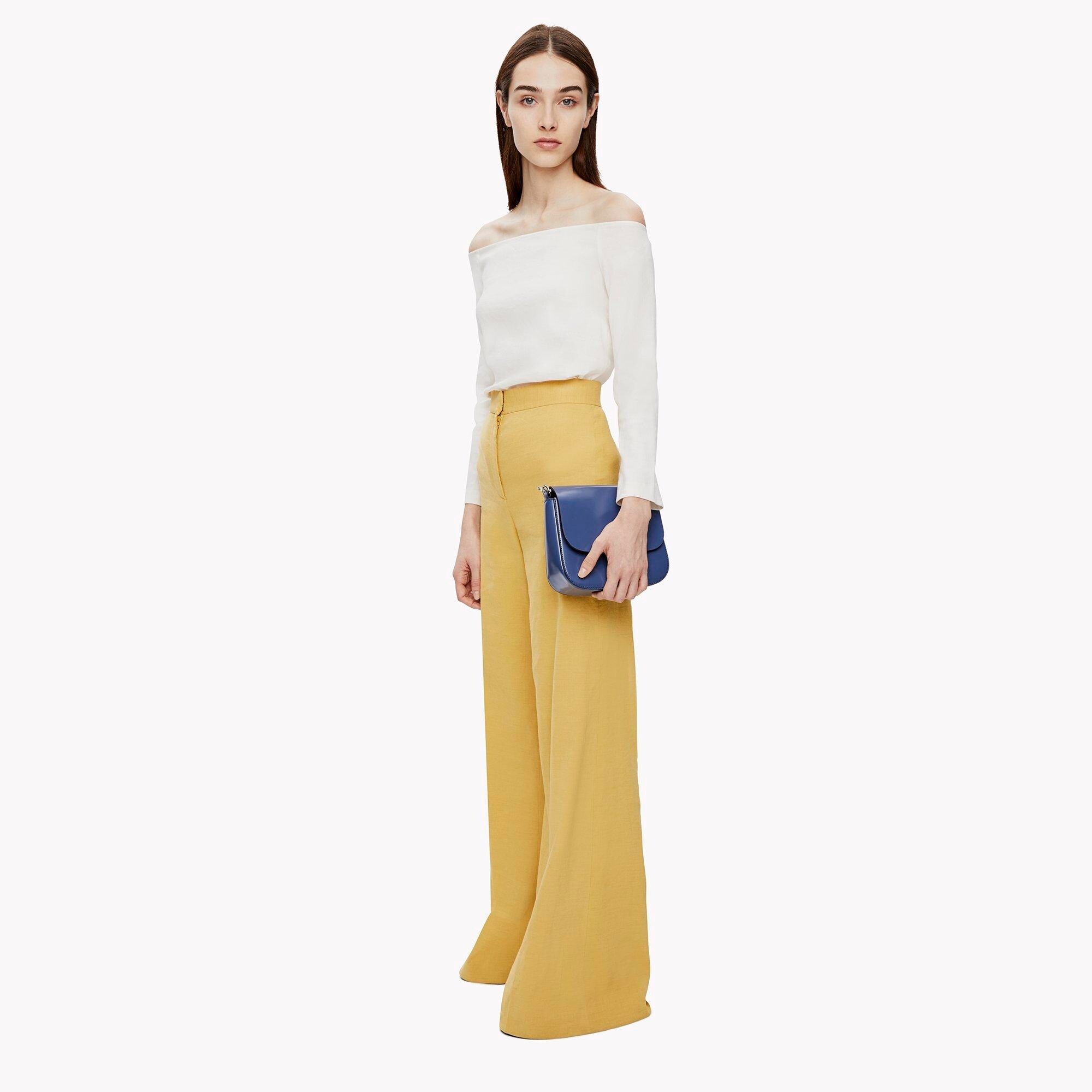 High-Waist Wide-Leg Linen Pant