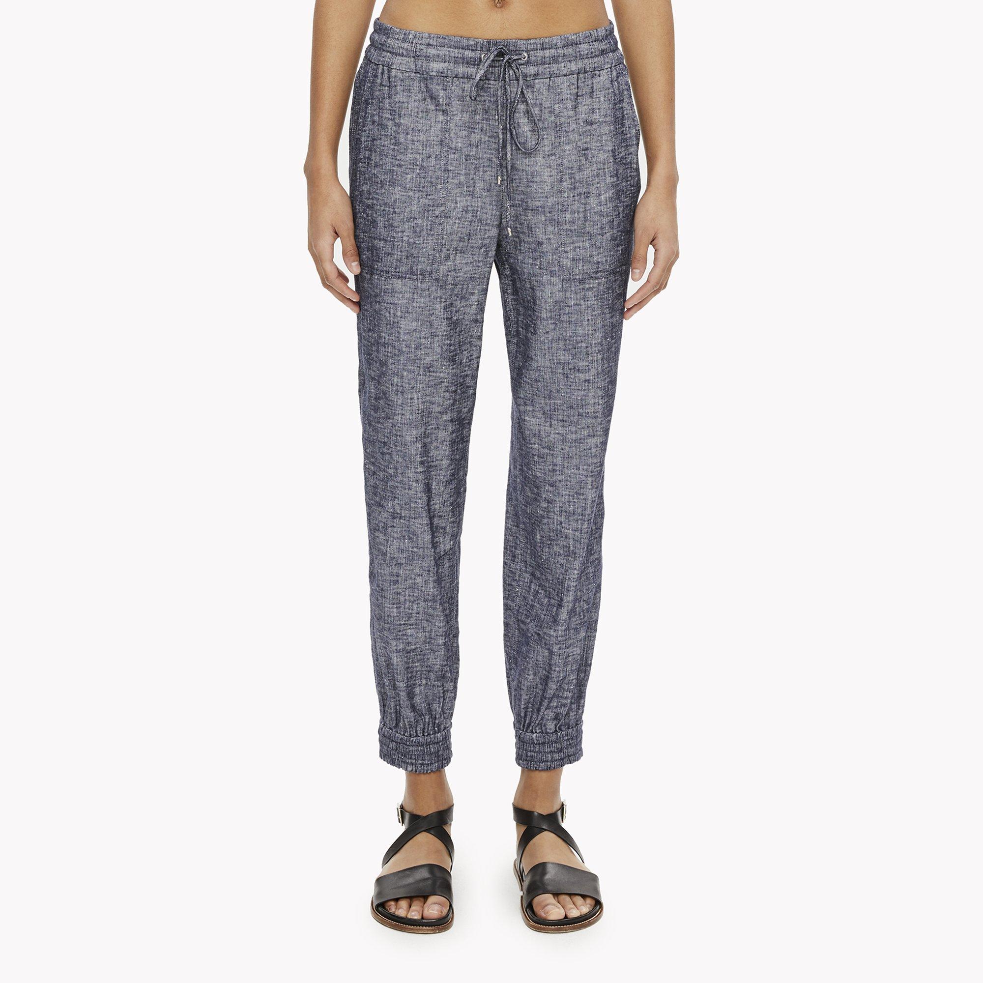 Stretch Linen Utility Pant