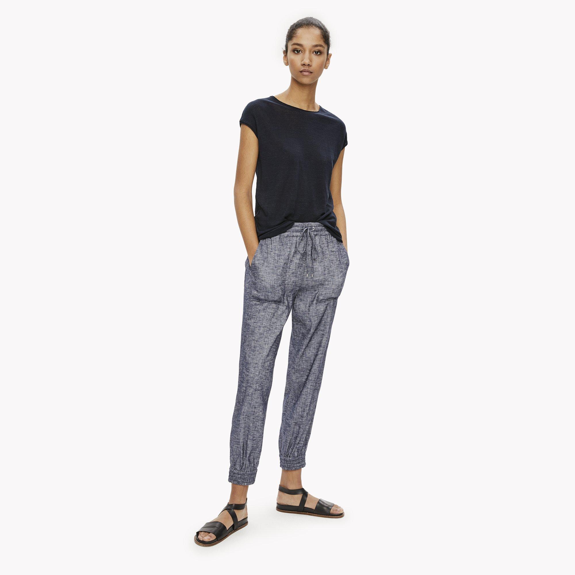 Stretch Linen Utility Pant