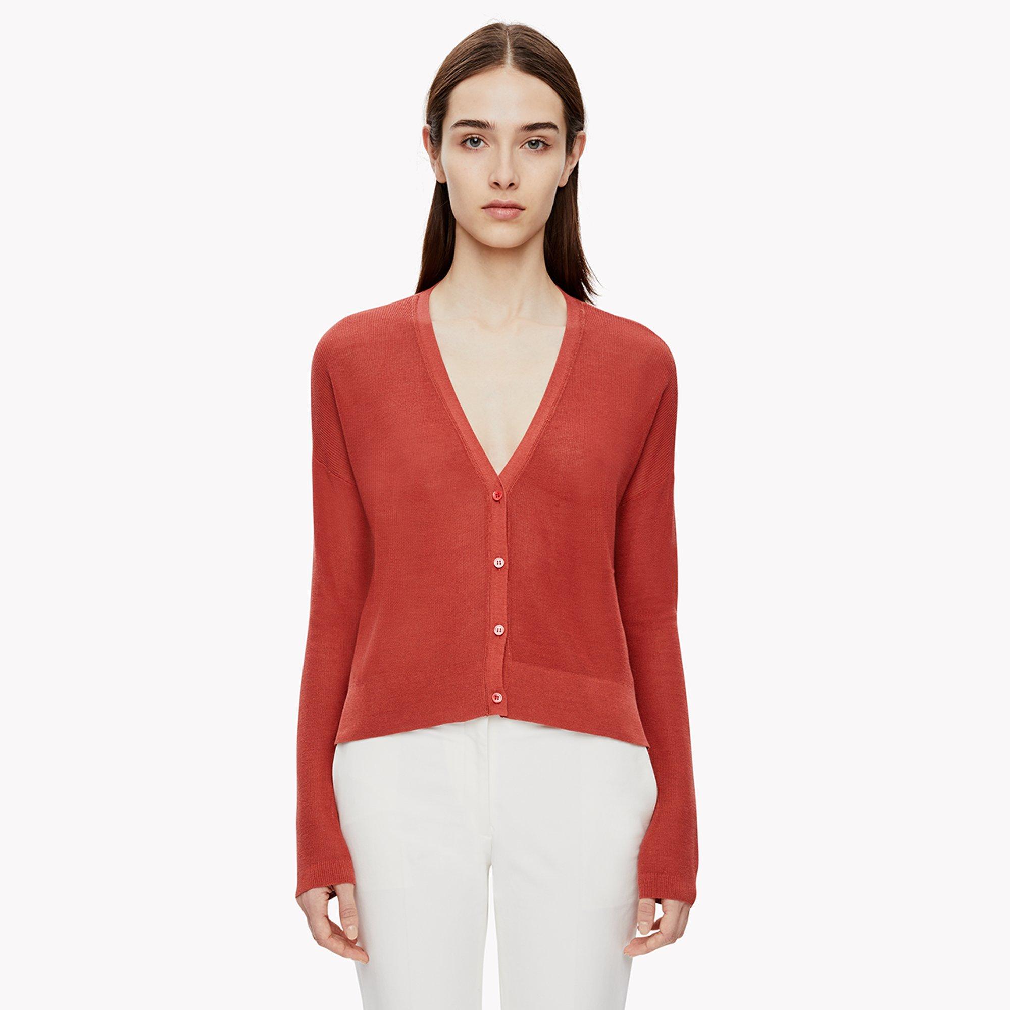 Drop-Shoulder Cardigan