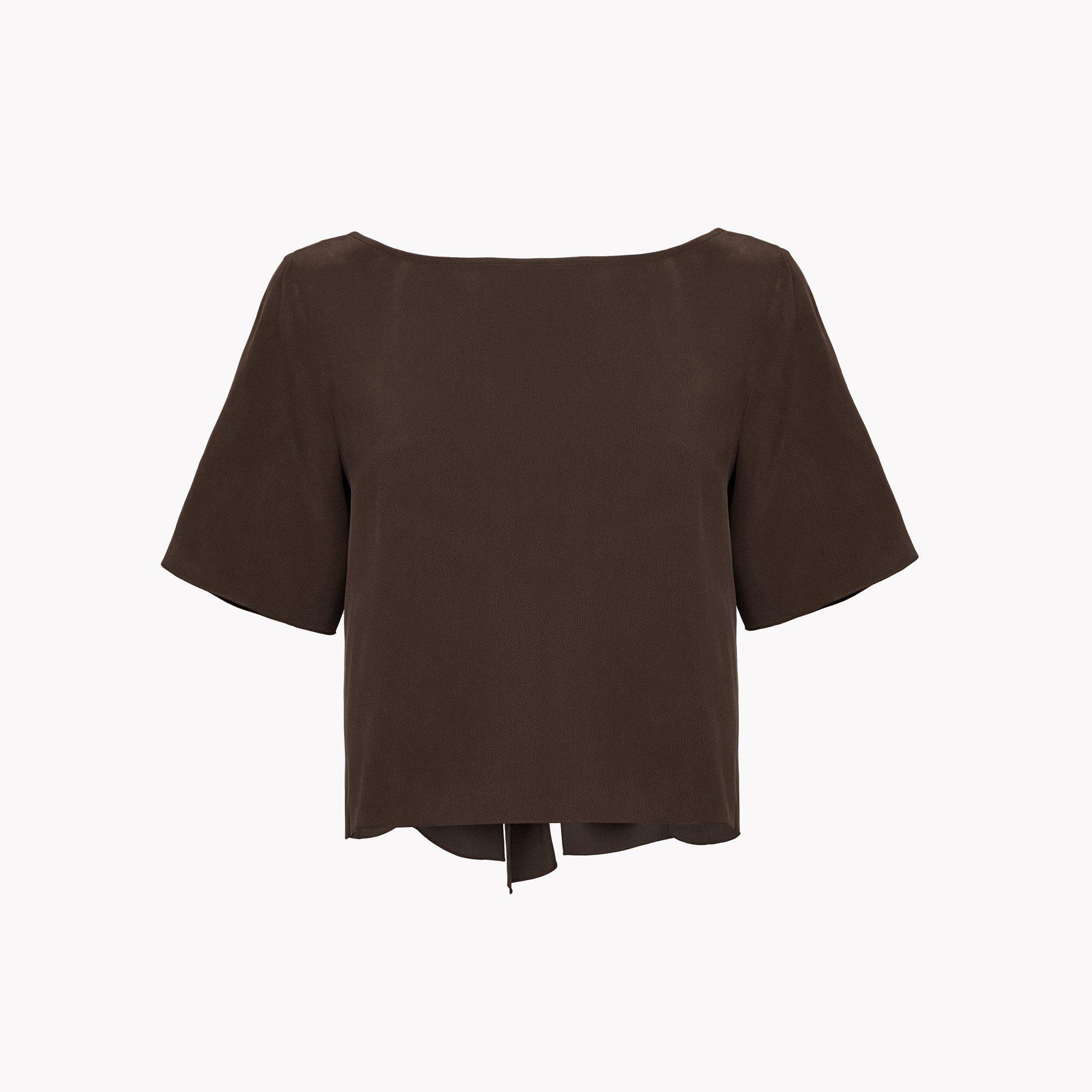 Silk Tie-Back Top