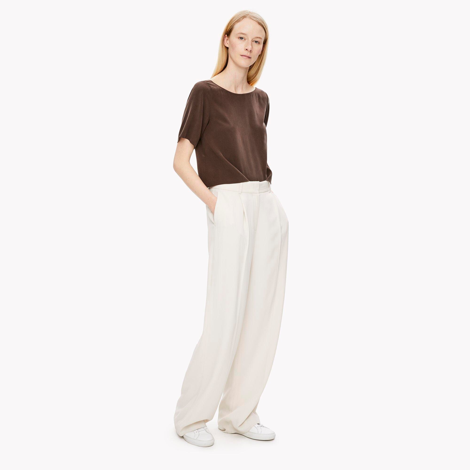 Silk Tie-Back Top