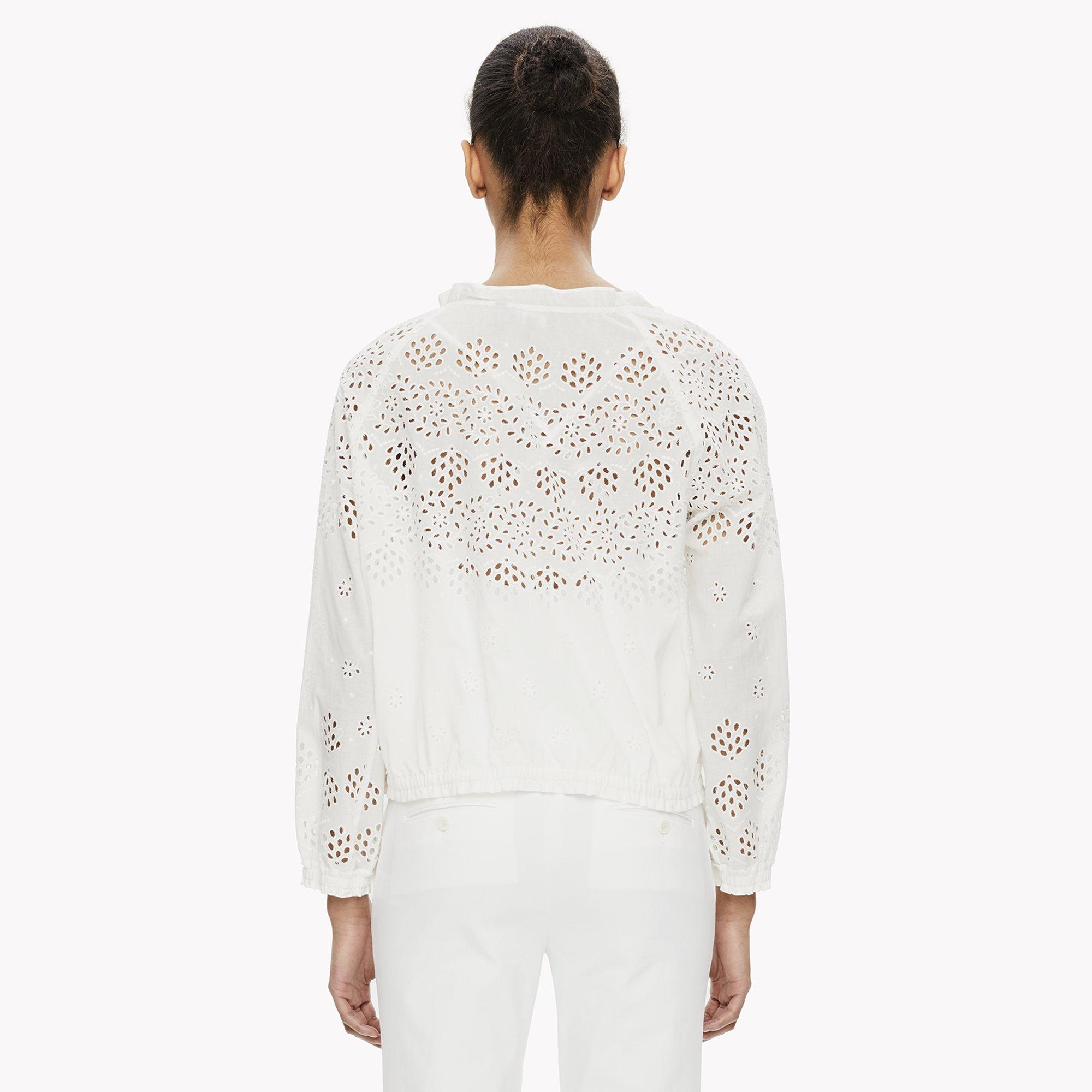 Drawstring Eyelet Top