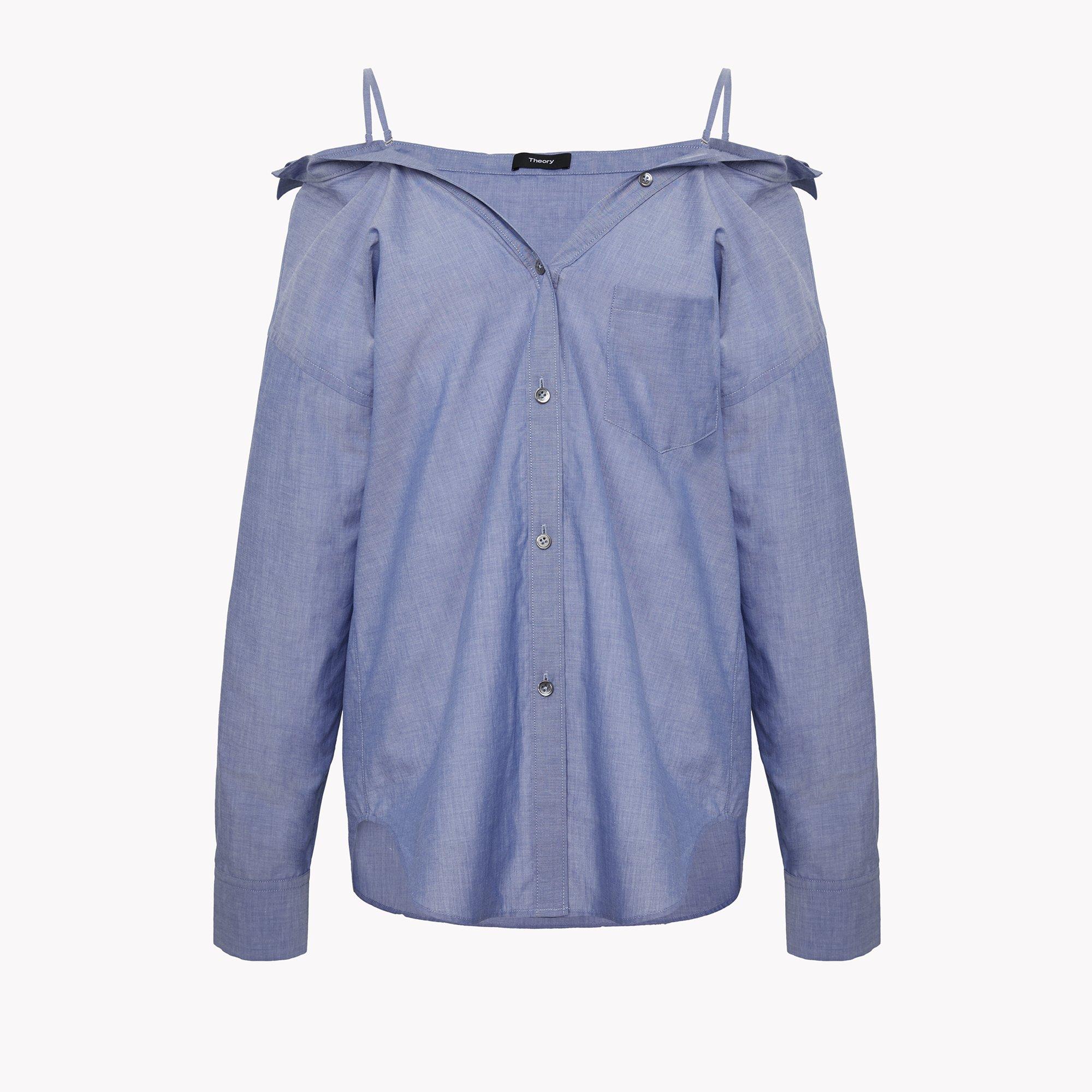 Cotton Off-The-Shoulder Shirt