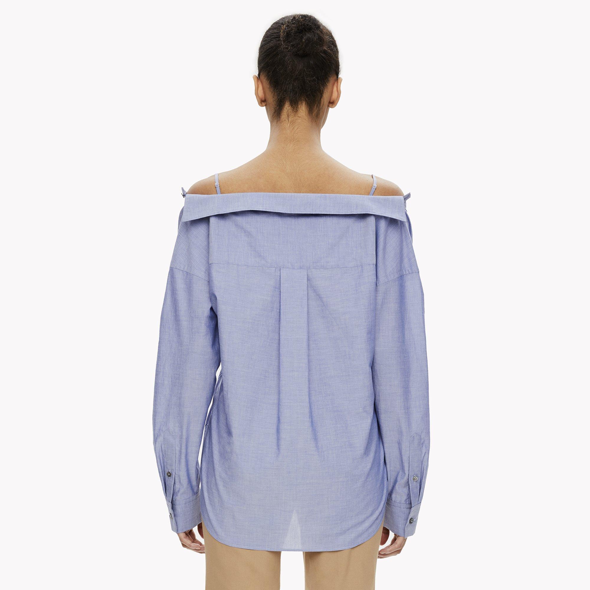 Cotton Off-The-Shoulder Shirt