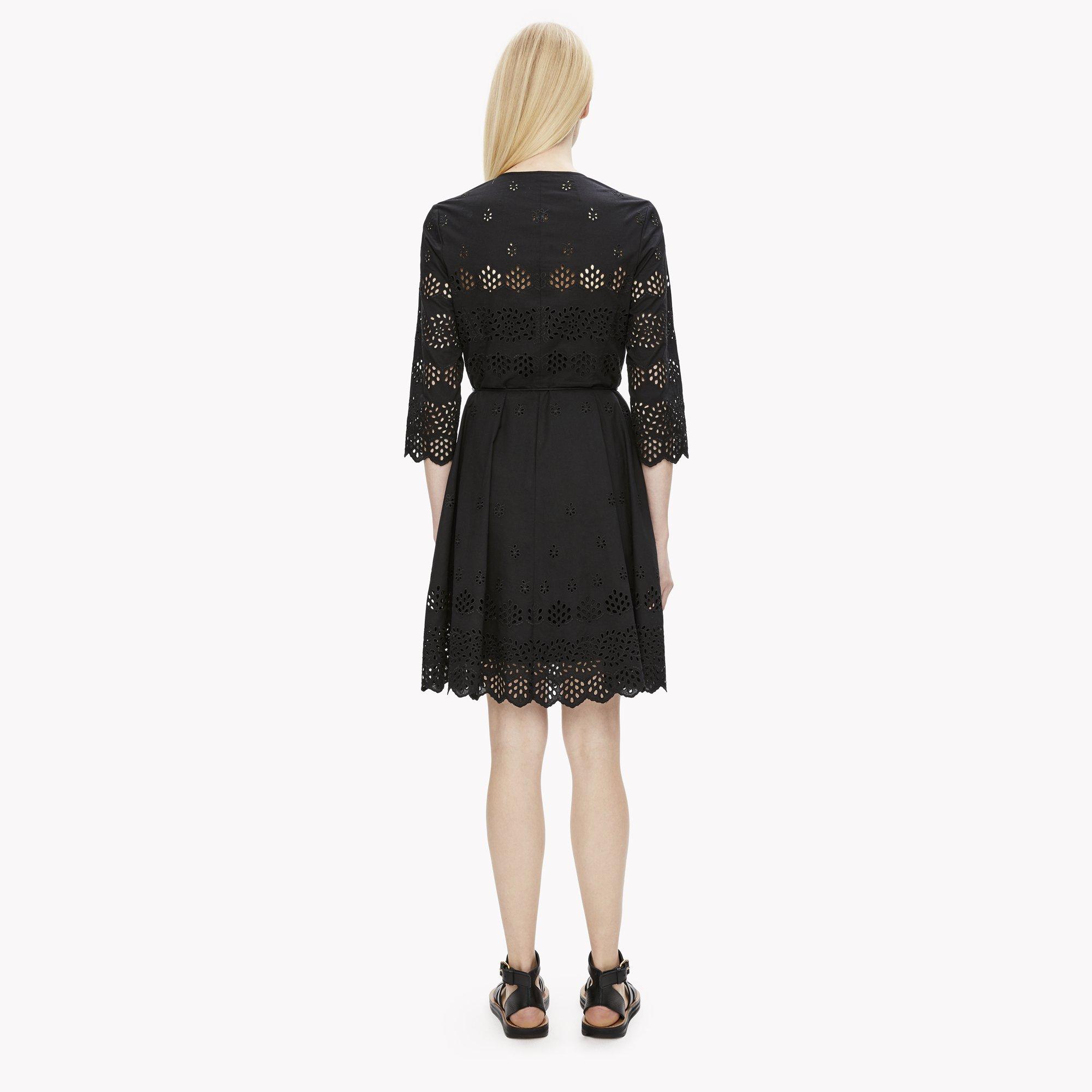 Structured Eyelet Shirt Dress
