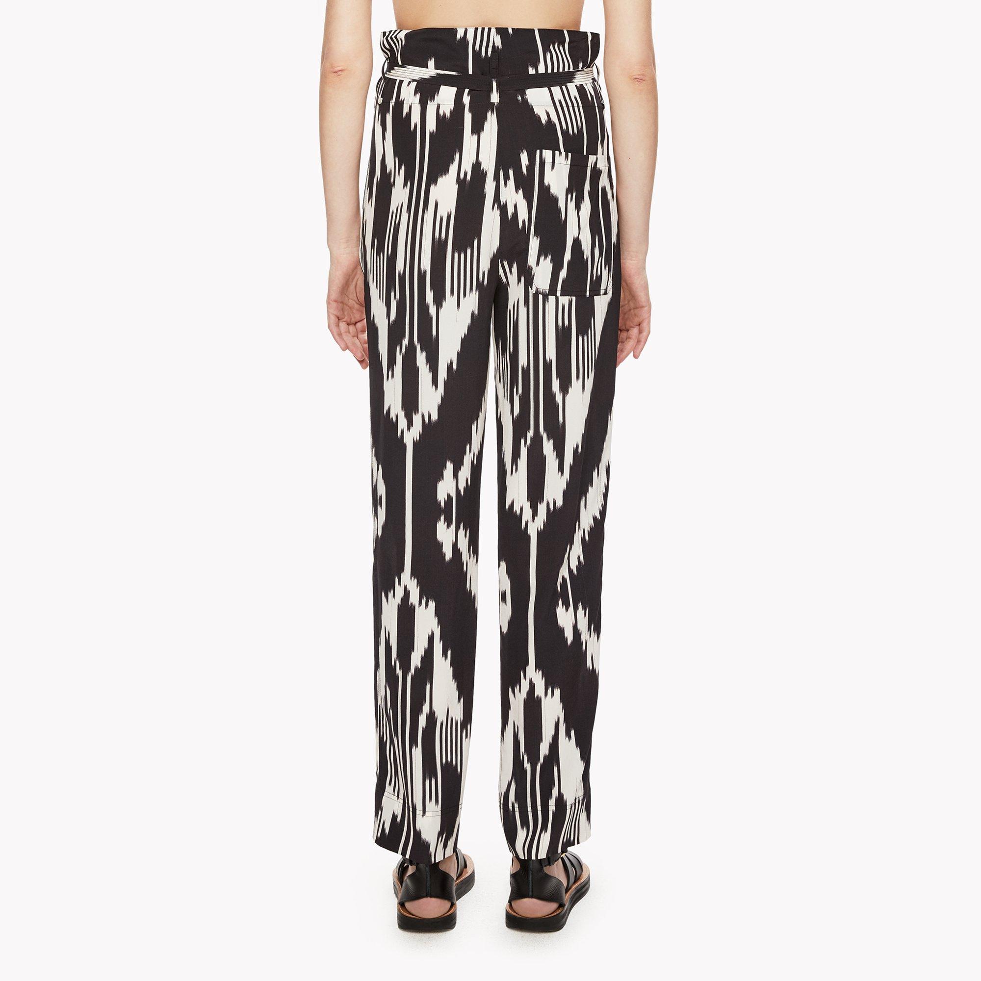 Ikat Paper-Bag Waist Pant