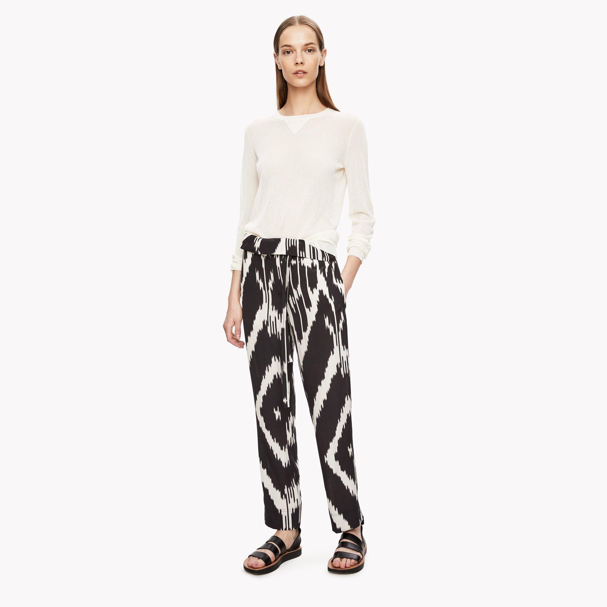Ikat Paper-Bag Waist Pant