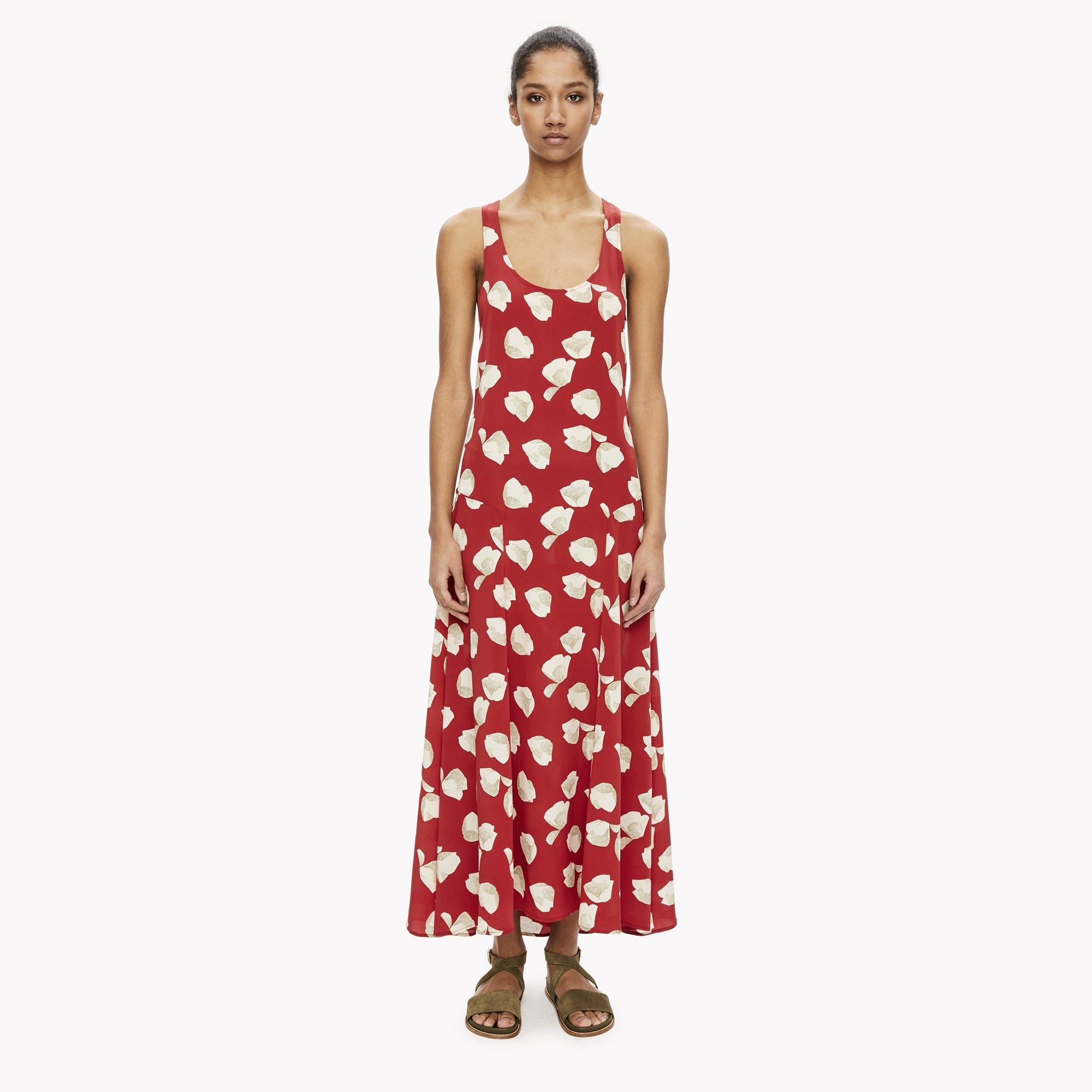 Printed Silk Crepe Maxi Dress