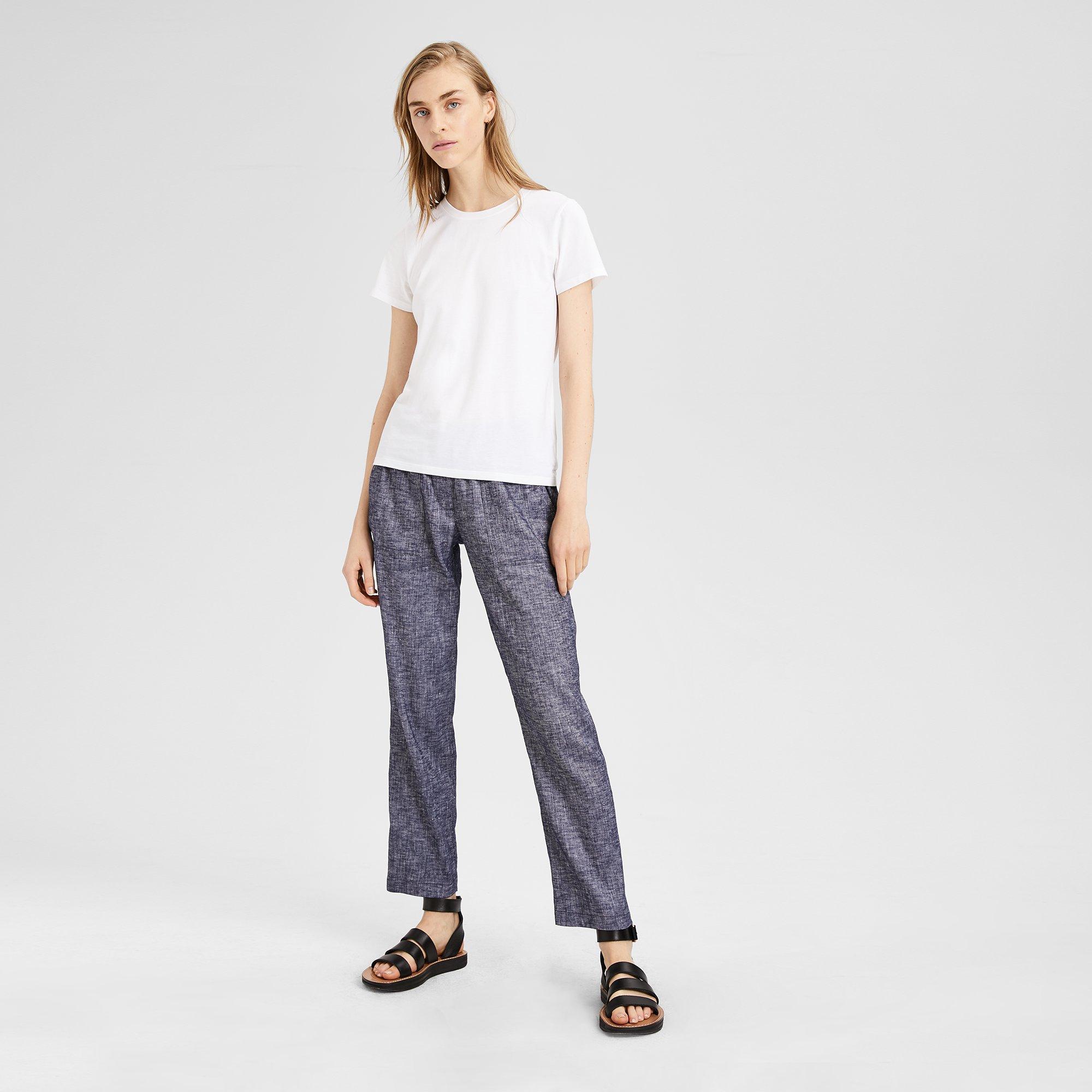 Stretch Linen Utility Pant