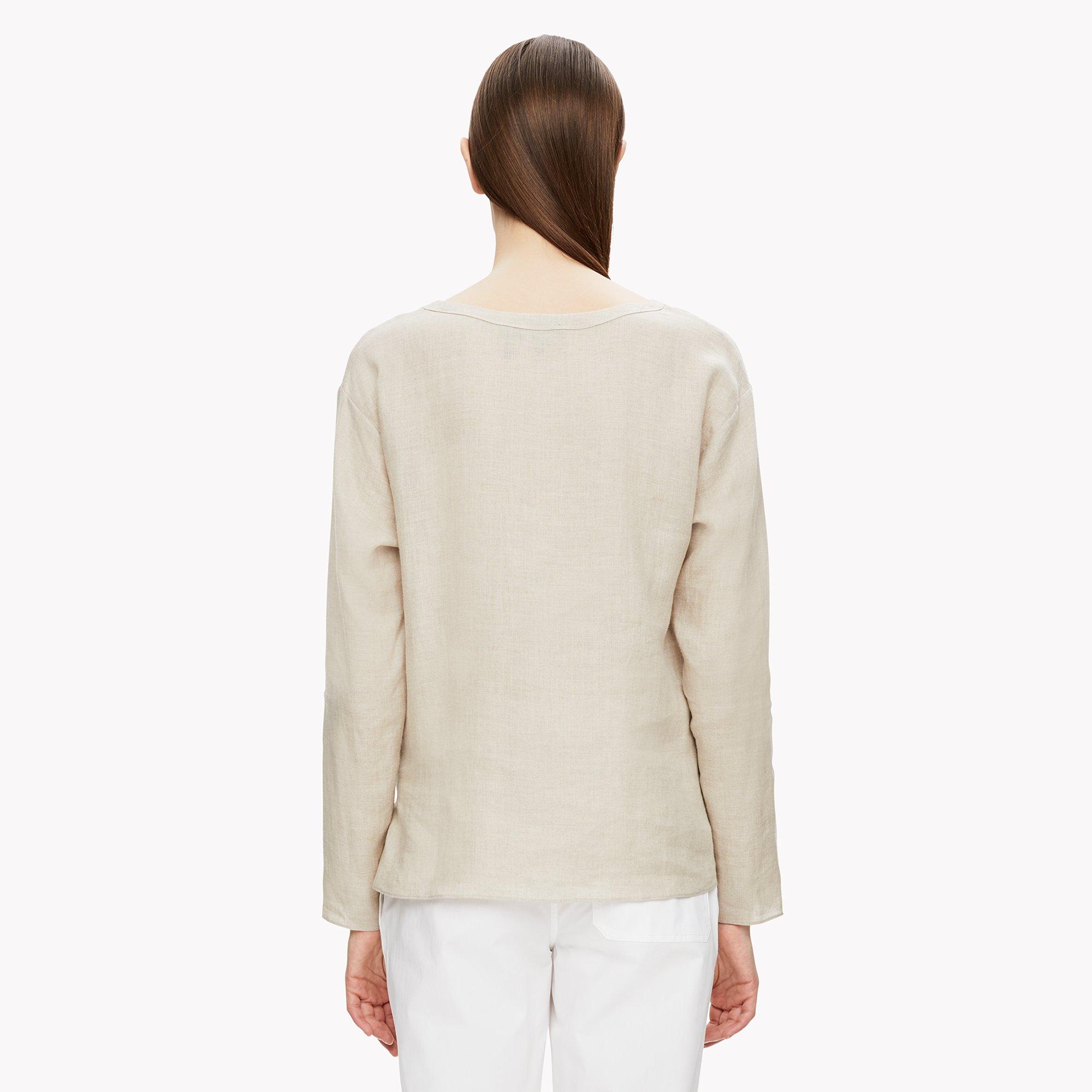 Tie-Waist Linen Top