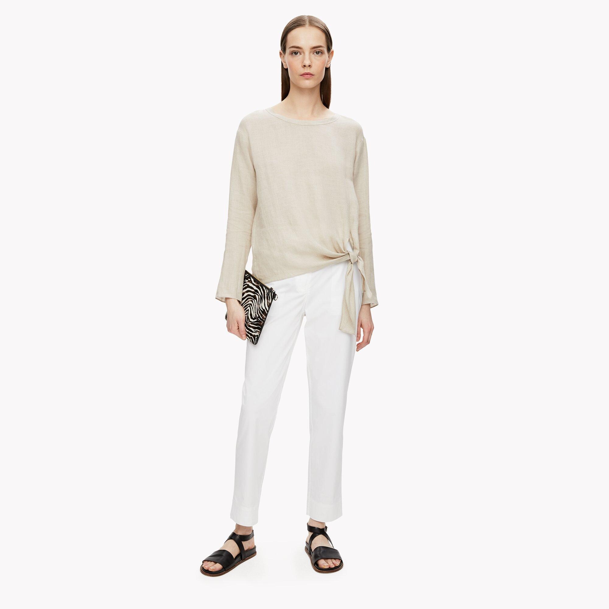 Tie-Waist Linen Top
