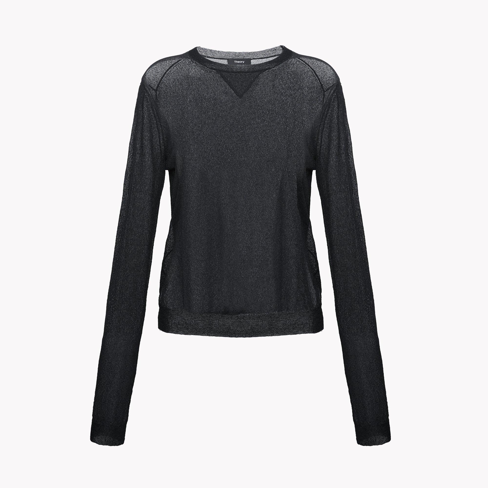 Crimped Knit Pullover